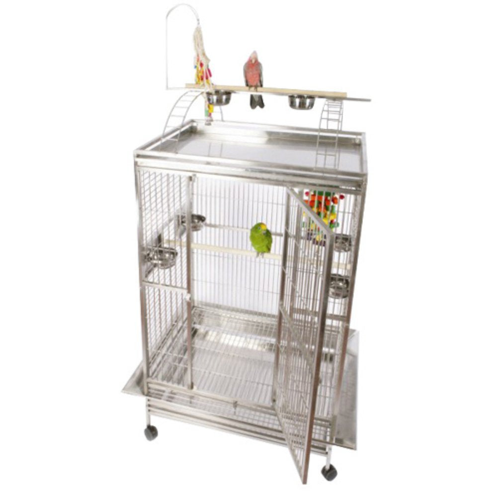 40x30″ Playtop Cage with 1″ Bar Spacing 8004030 White