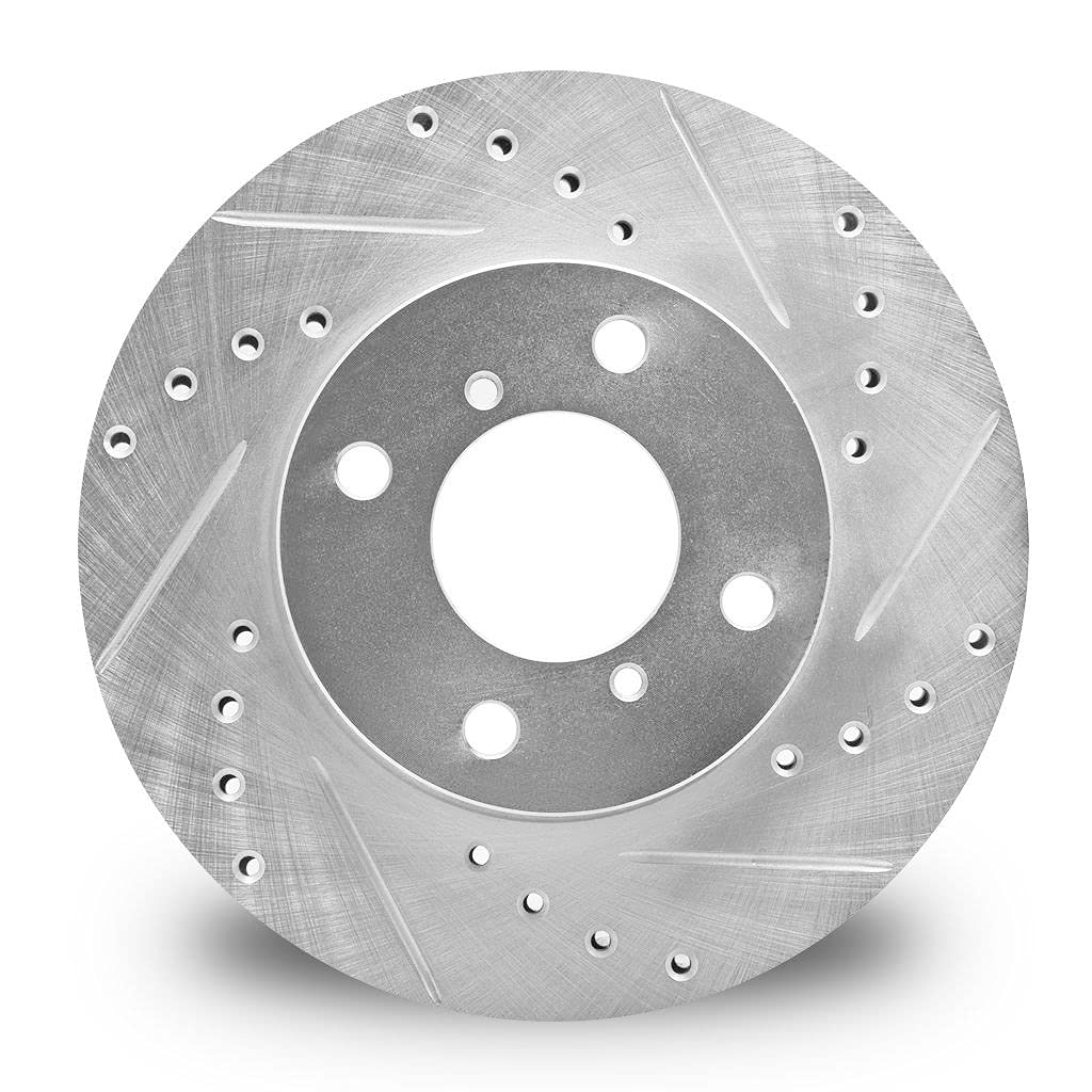 Brake Rotor - Drilled and Slotted - Black 633-72027L
