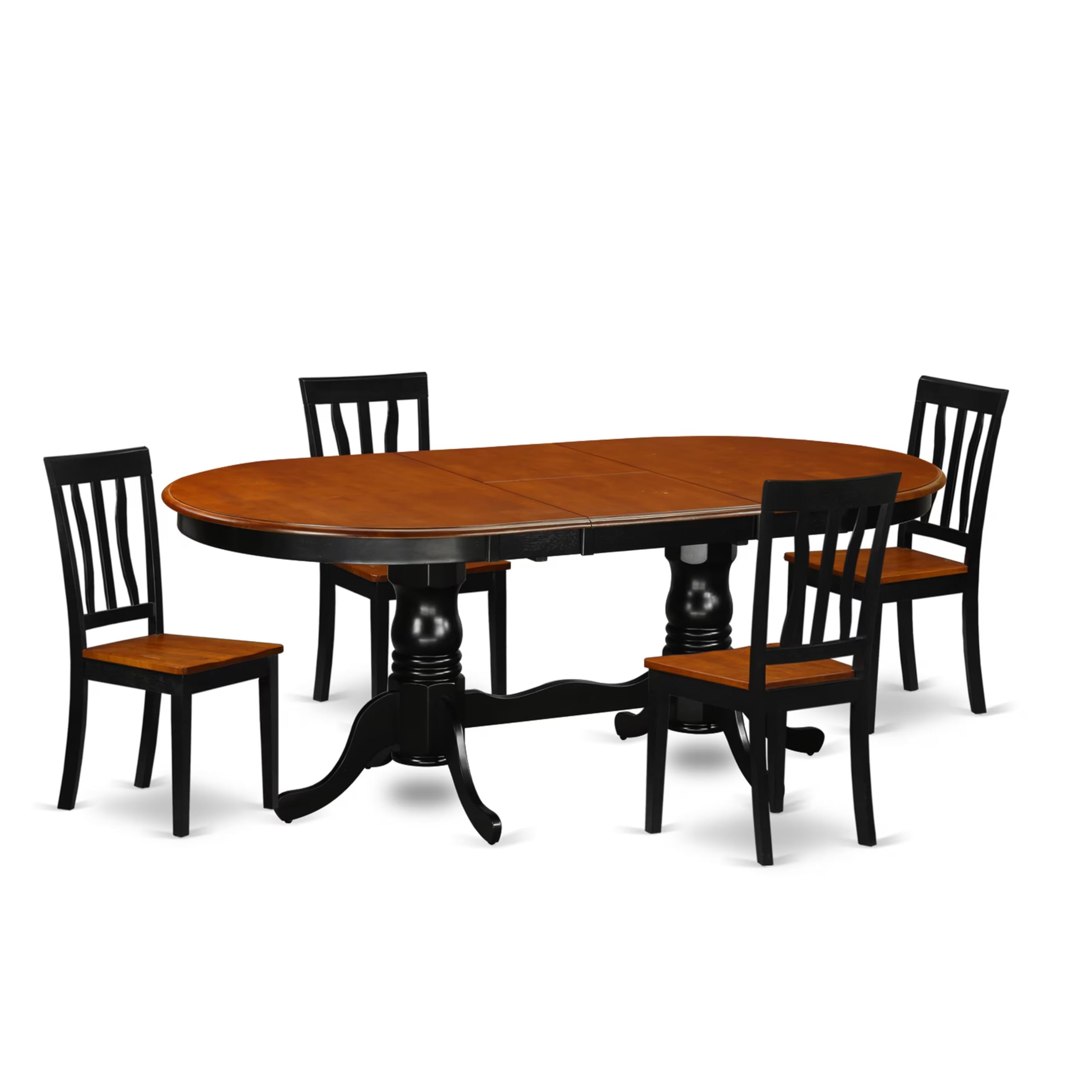 5  Pc  Dining  room  set-Dining  Table  with  4  Wood  Dining  Chairs