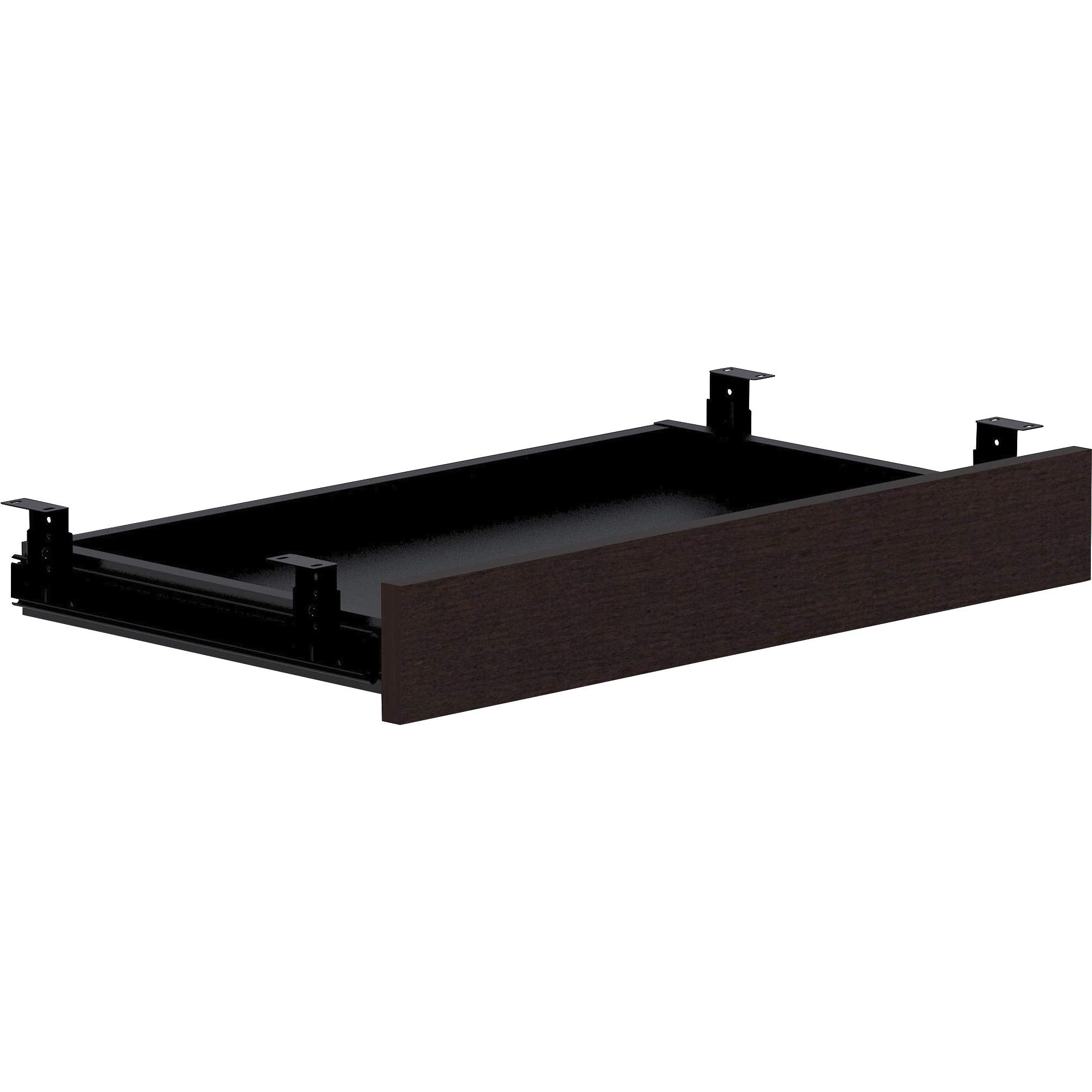 Lorell Essentials Espresso Laminate Center Drawer - 28.4 x 16.7??x 5.1??- Finish: Espresso