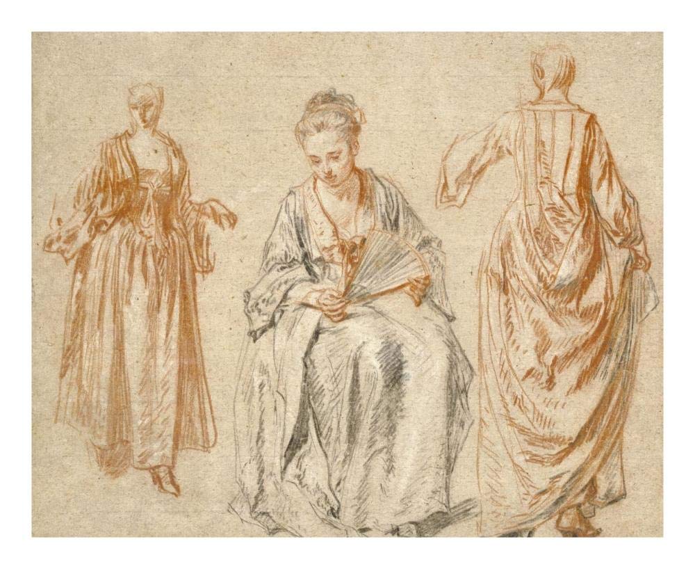 Studies of Three Women-Paper Art-22x18”