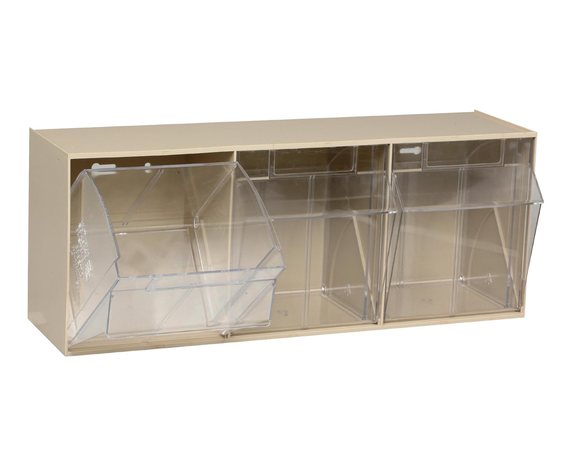 Quantum Storage Systems Qtb303Iv 3 Drawers Tip Out Cabinet Part Organizer Ivory 10 H X 24 W X 8 D
