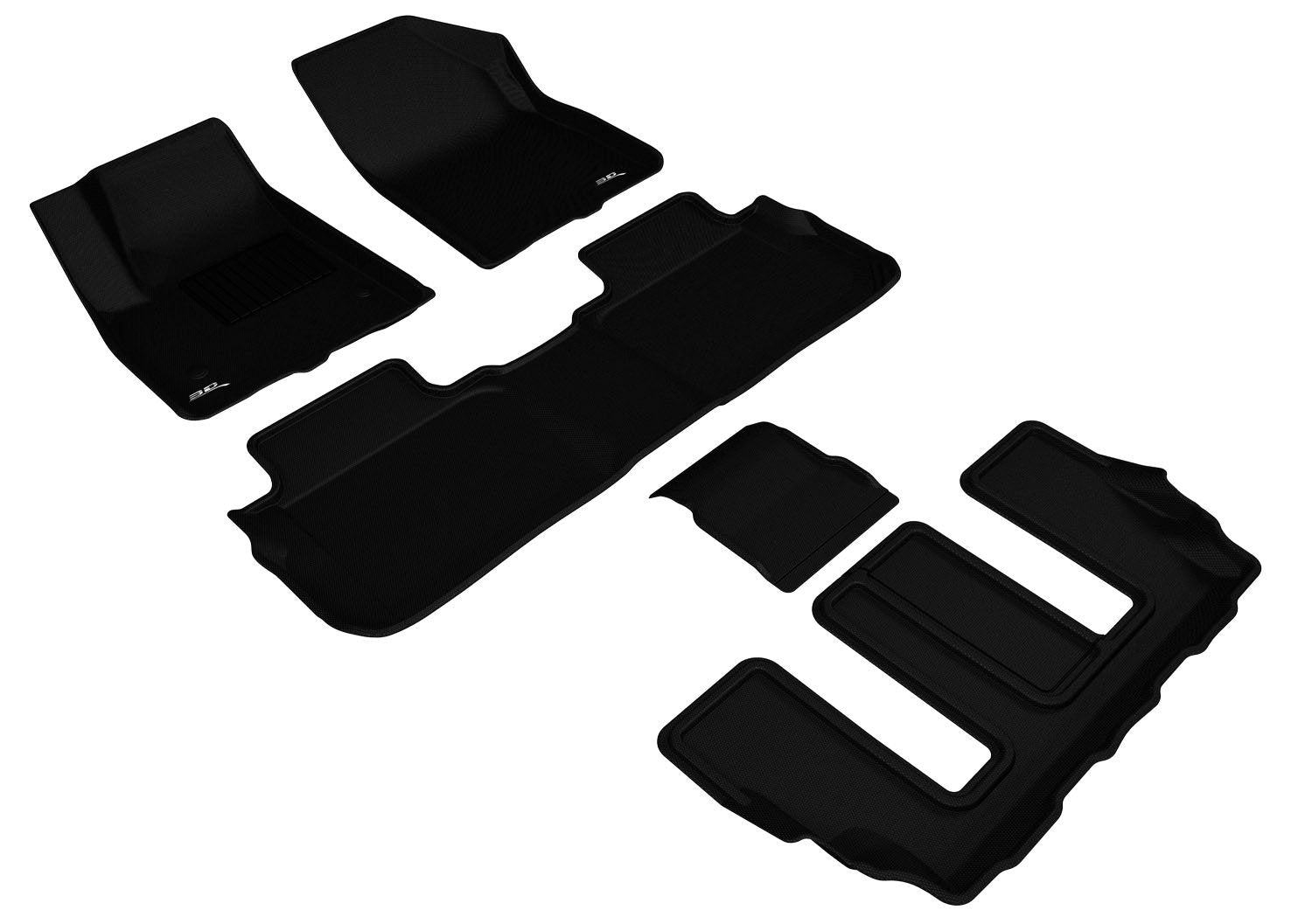 3D MAXpider GMC ACADIA WITH BUCKET 2ND ROW 2017-2022 KAGU BLACK R1 R2 R3