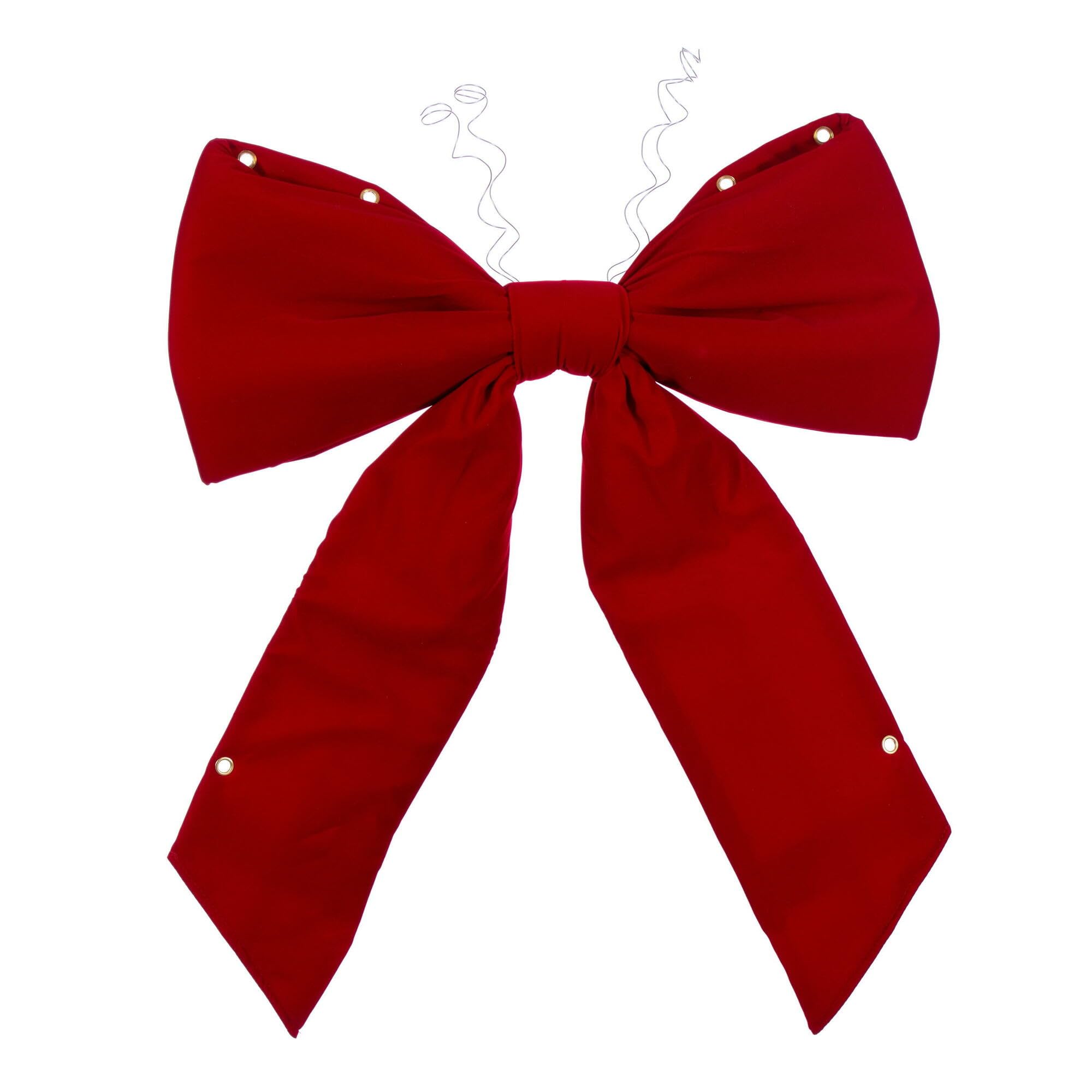 Casafoyer 24” x 32” Red Velvet Bow UV - (Pack Of 2)