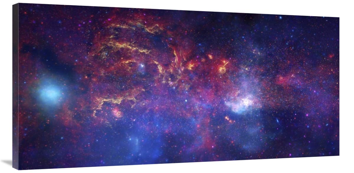 NASAs Great Observatories Examine the Galactic Center Region-Canvas Art-48”x24”