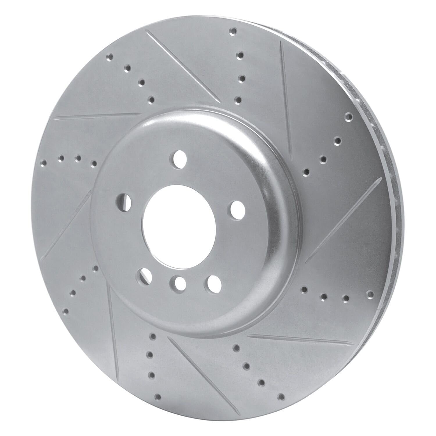 R1 Concepts Brake Rotor Drilled and Slotted Silver EDZ-31093D