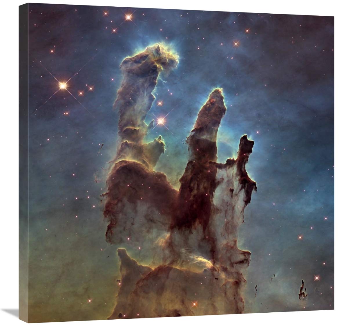 2014 Hubble WFC3/UVIS  High Definition Image of M16 - Pillars of Creation-Canvas Art-30x30”