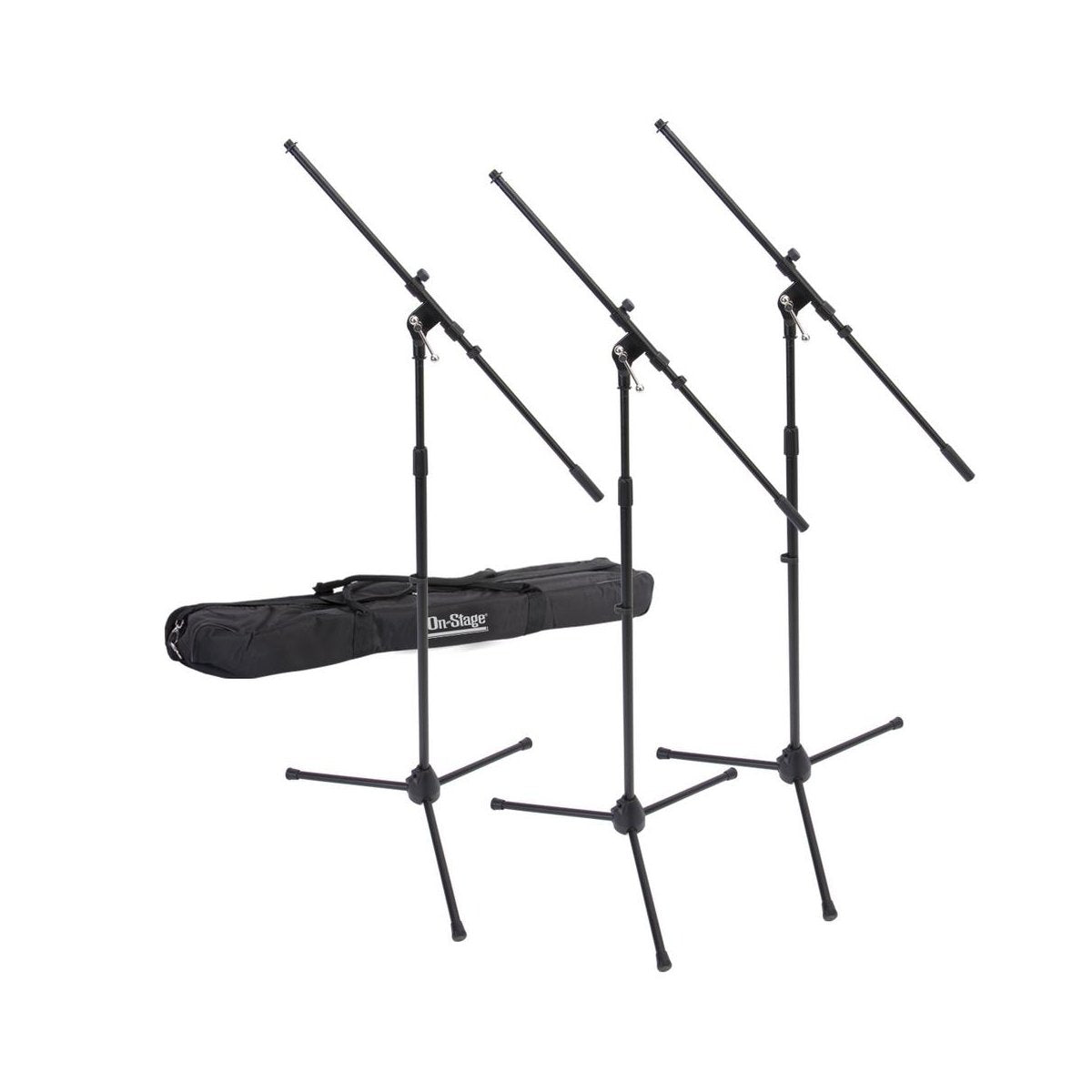 3 Euroboom Mic Stands w/Bag