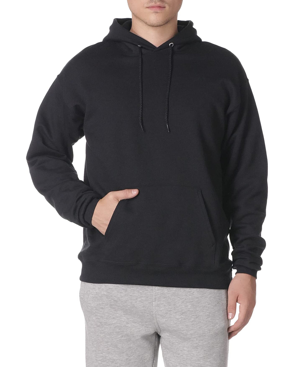 Hanes Men'S Ultimate Cotton Heavyweight Pullover Hoodie Sweatshirt, Black, Medium