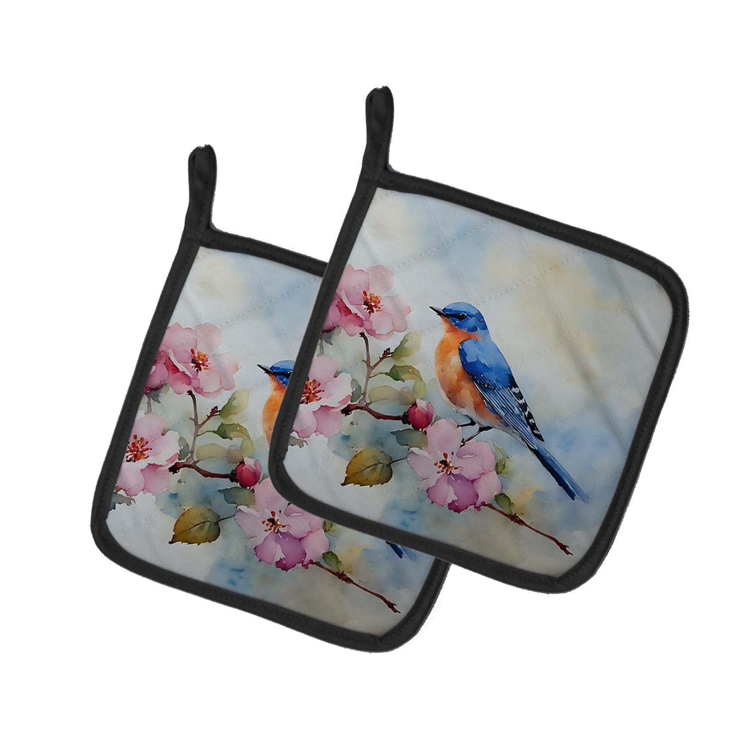 Bluebird Pair of Pot Holders