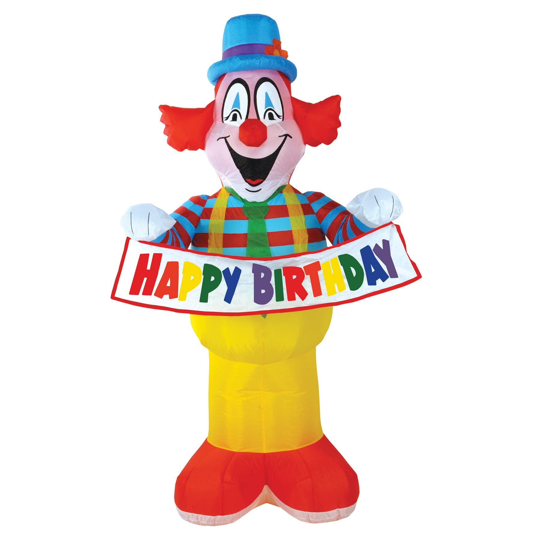 Casafoyer Jumbo Inflatable Clown Decoration for Birthday Parties - 7 Feet Tall ( Pack of 2 )