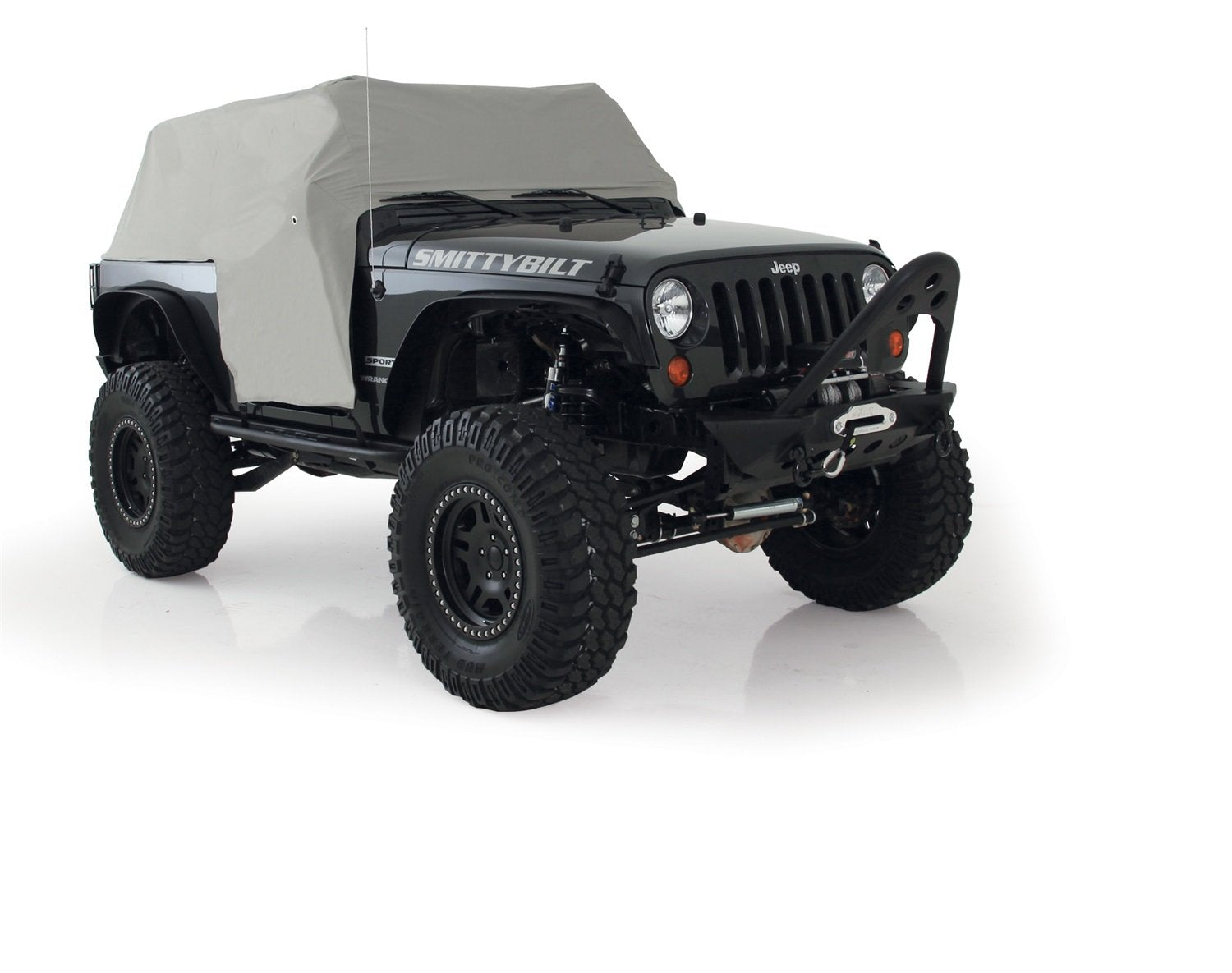 SmittyBilt CAB CVR W/DOOR FLAP- GRAY - SB1061