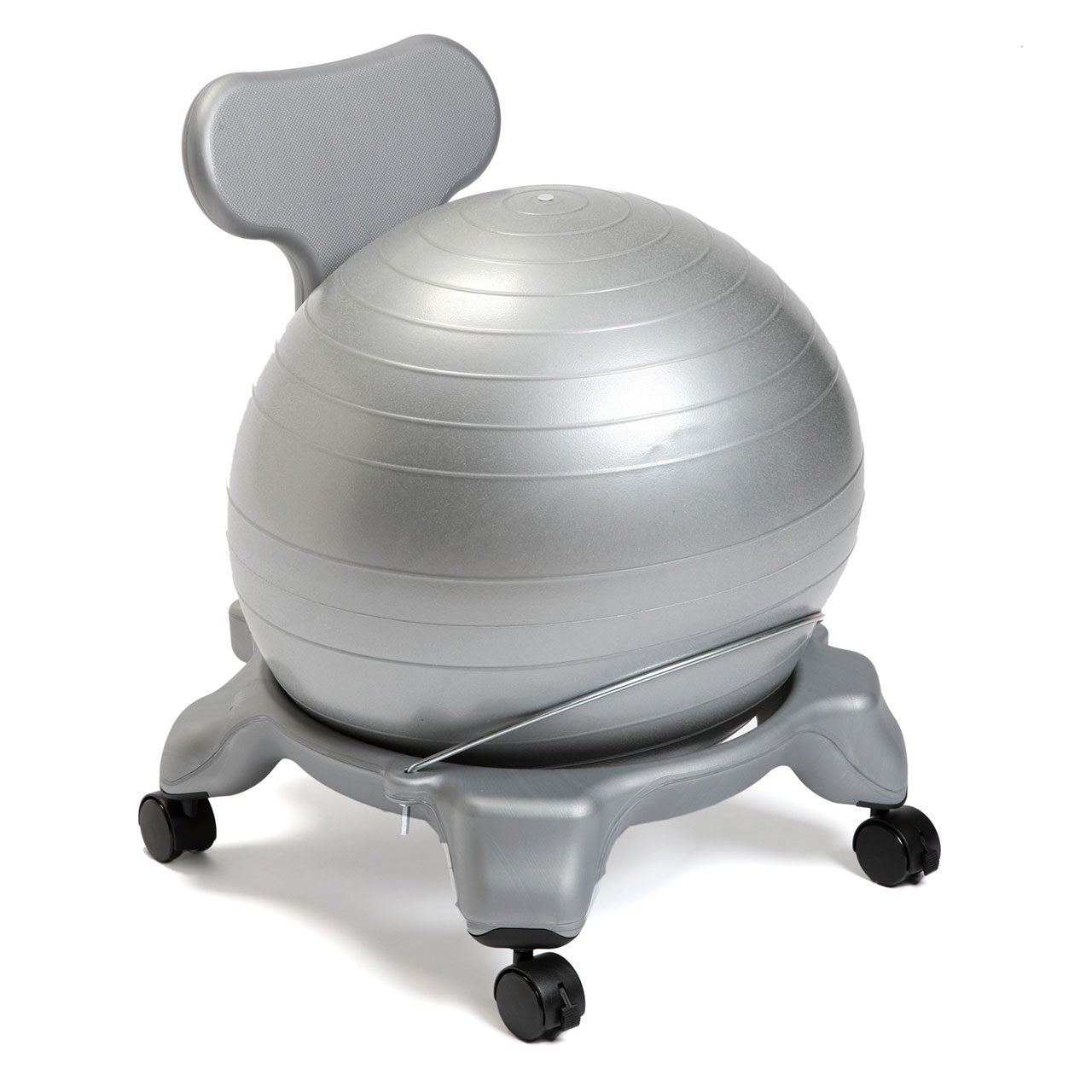 Kids ball chair, color: gray, with phthalate free gray ball