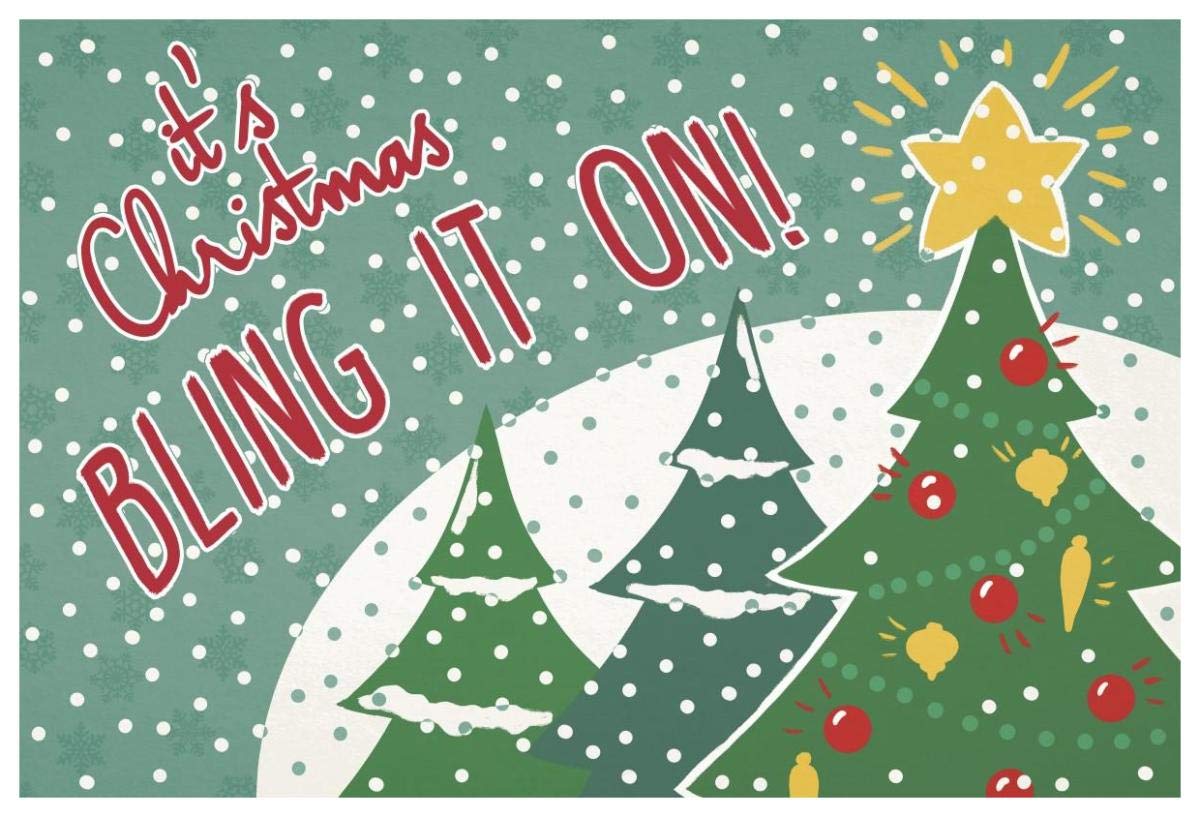 Retro Christmas IV Bright -Paper Art-62x42”