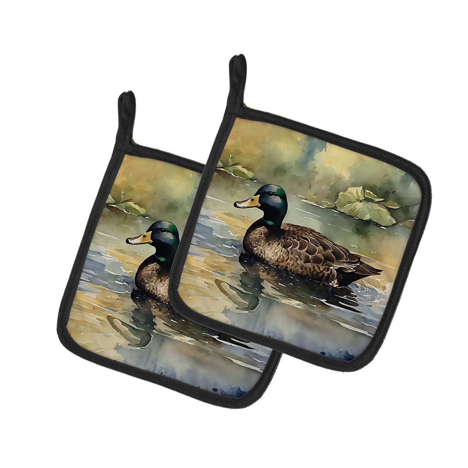 American Black Duck Pair of Pot Holders