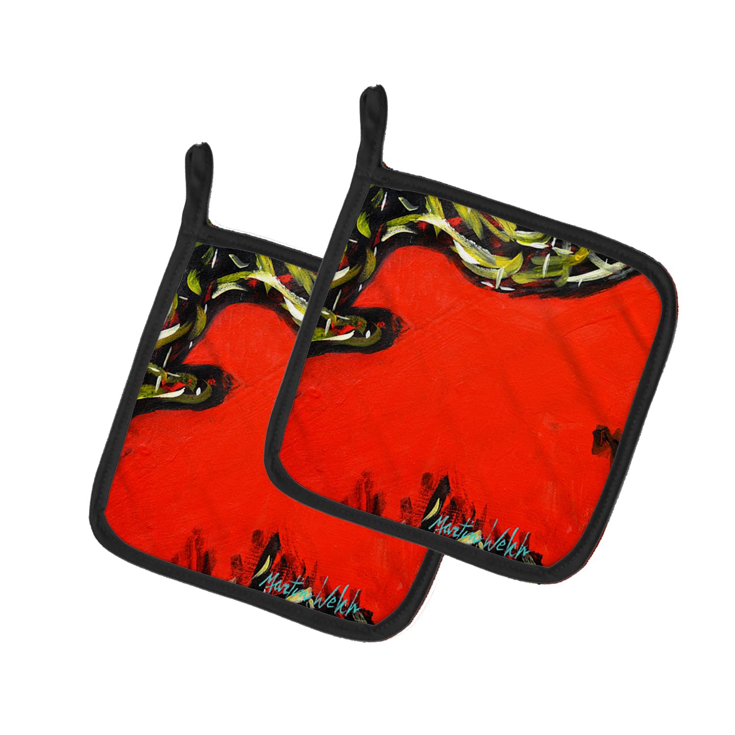 Scared Crow Pair of Pot Holders