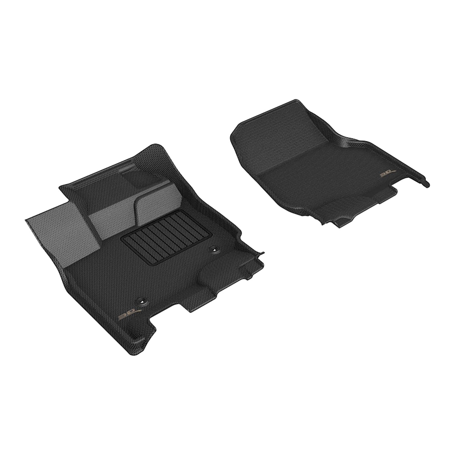 3D MAXpider Compatible with FORD F-150 SUPERCAB / SUPERCREW 2015-2026 / F-150 LIGHTNING 2022-2026 BUCKET SEATS, KAGU BLACK R1 (VINYL FLOORS)