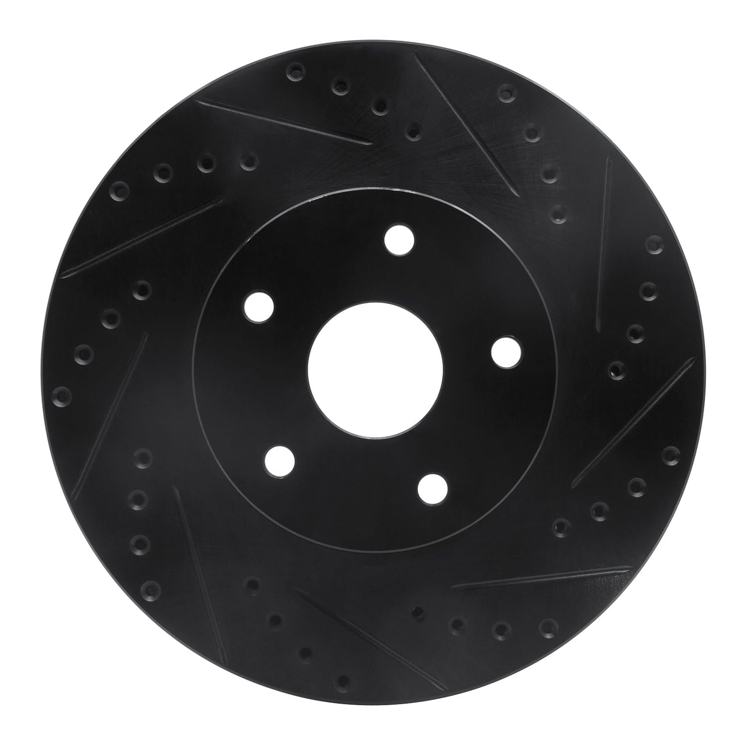 Brake Rotor - Drilled and Slotted - Black 633-13011R
