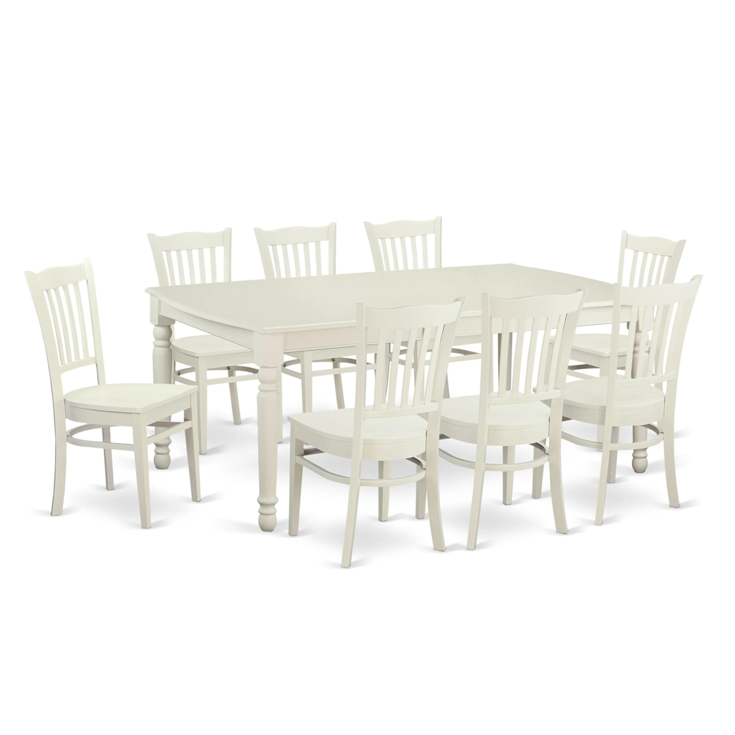 9  PC  Kitchen  nook  Dining  set  for  8-  Dining  Table  and  8  Dining  Chairs