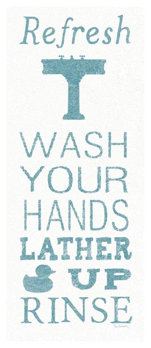Hand Towel Sink -Paper Art-22x52″