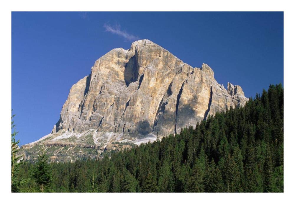 Tofana di Rozes, view of cliff face, Italian Dolomites, Italy-Paper Art-26x18”