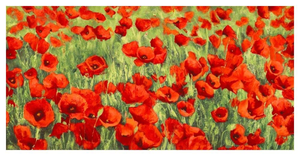 Poppy Field-Paper Art-50x26”