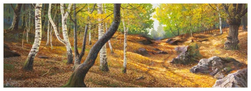 Sentiero nel bosco-Paper Art-74x26”