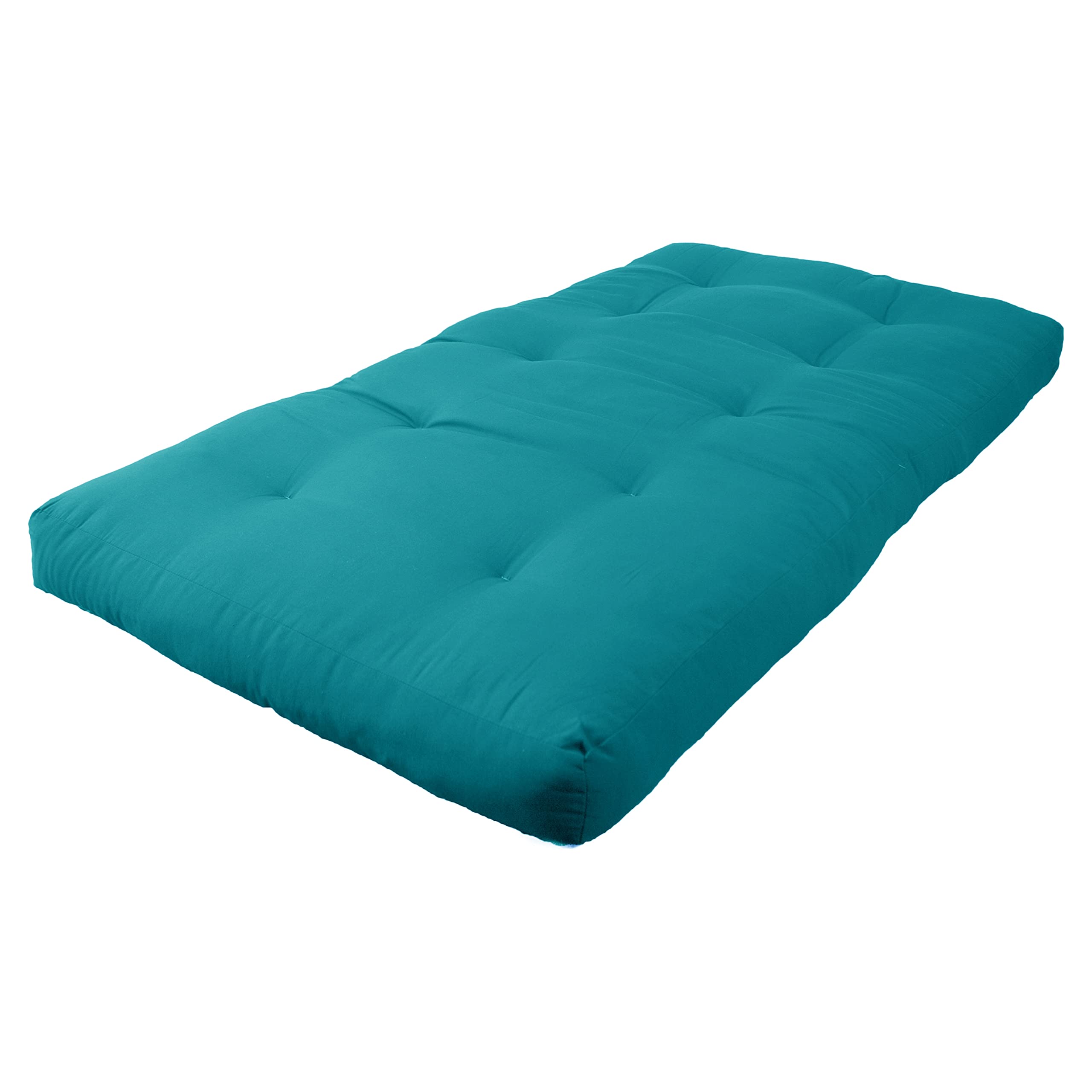 Blazing Needles Renewal 6-inch Twill Twin-size Futon Mattress - Aqua Blue - Aqua Blue