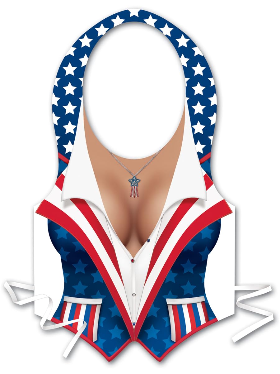 Plastic Female Patriotic Vest