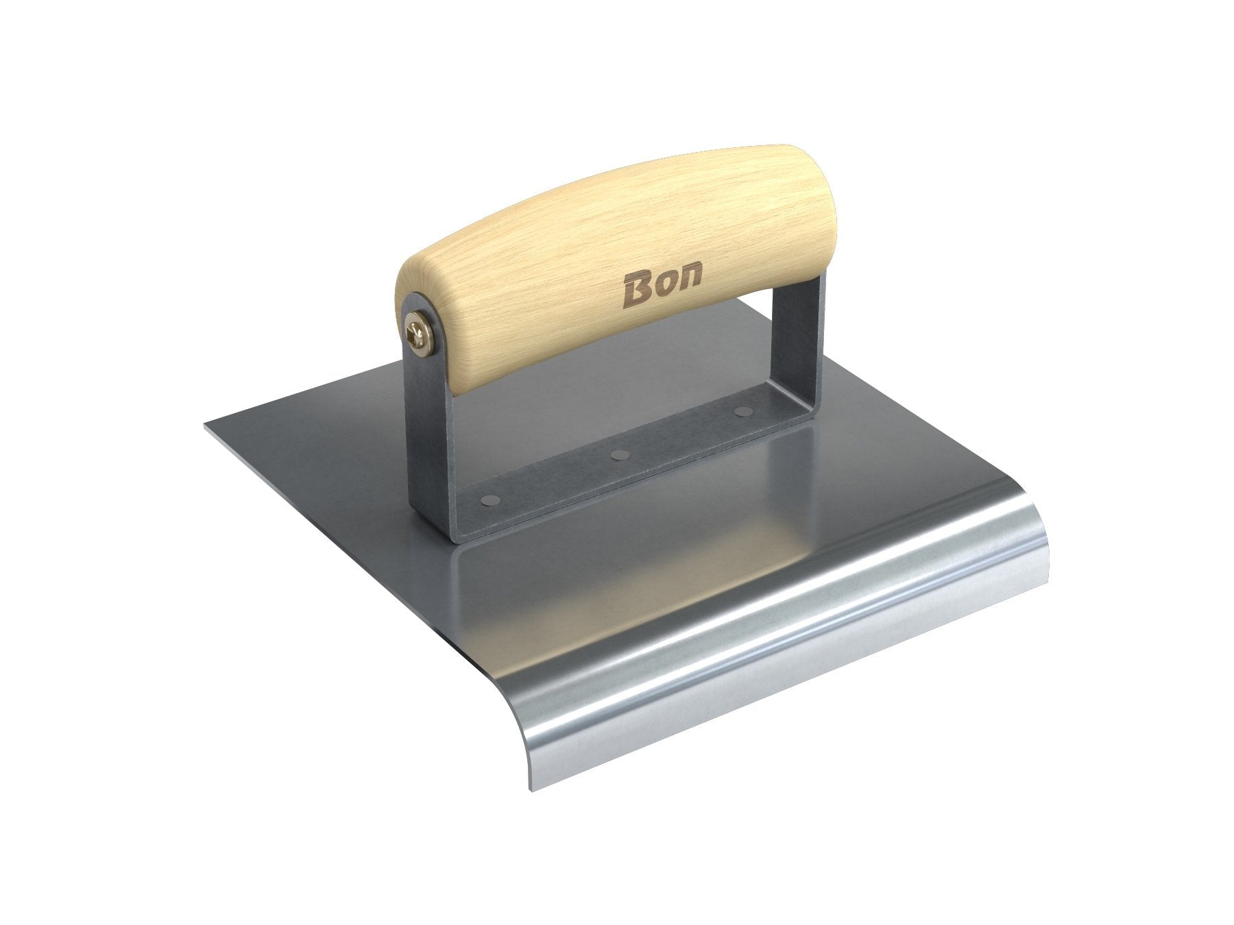 Bon 12-452 Edger - Stainless Steel 6-inch X 6-inch - 3/4-inch Radius X 7/8-inch Lip Wood Handle