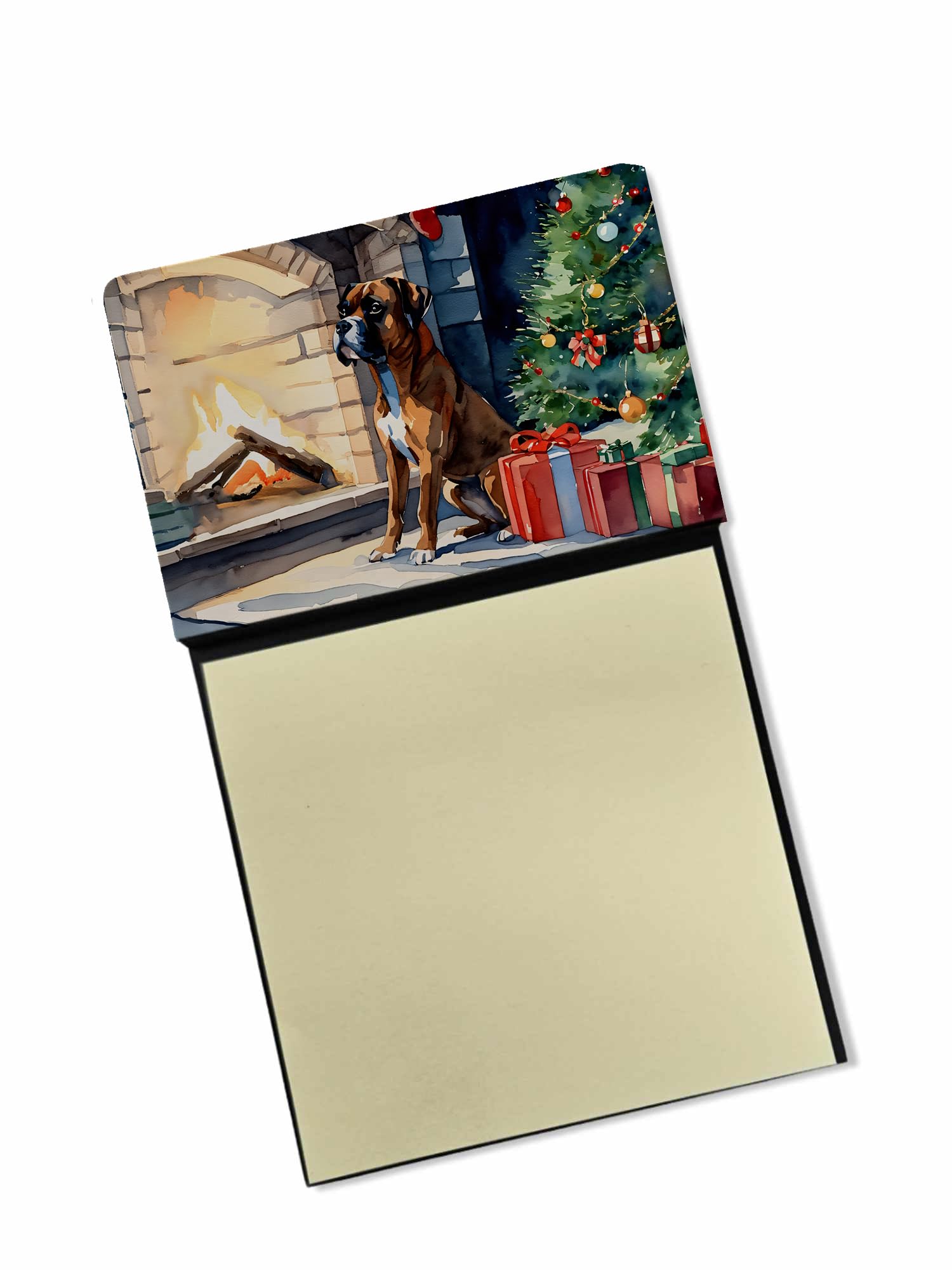 Boxer Cozy Christmas Sticky Note Holder
