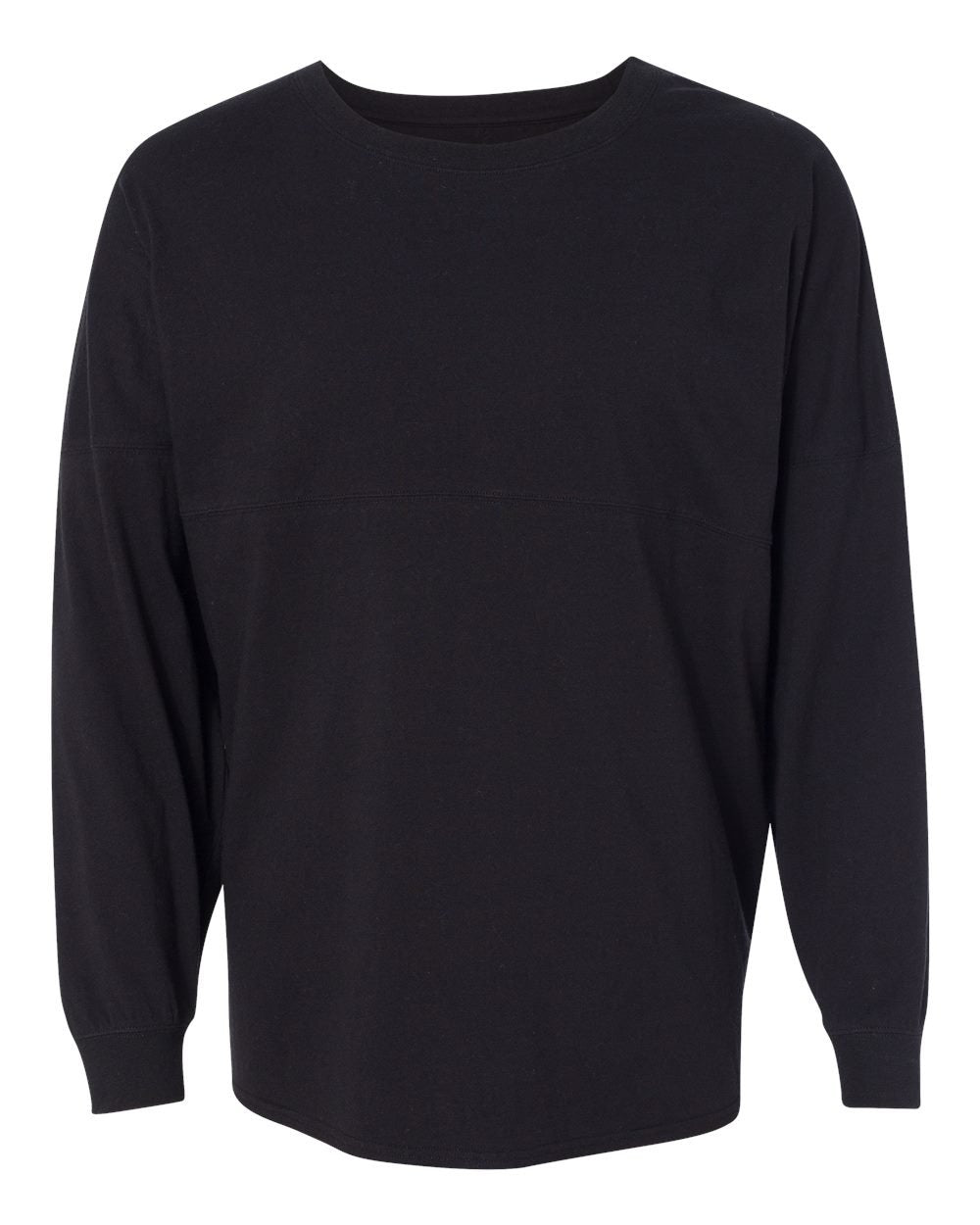 J. America Unisex Game Day Jersey Long Sleeve T-Shirt - Black, S