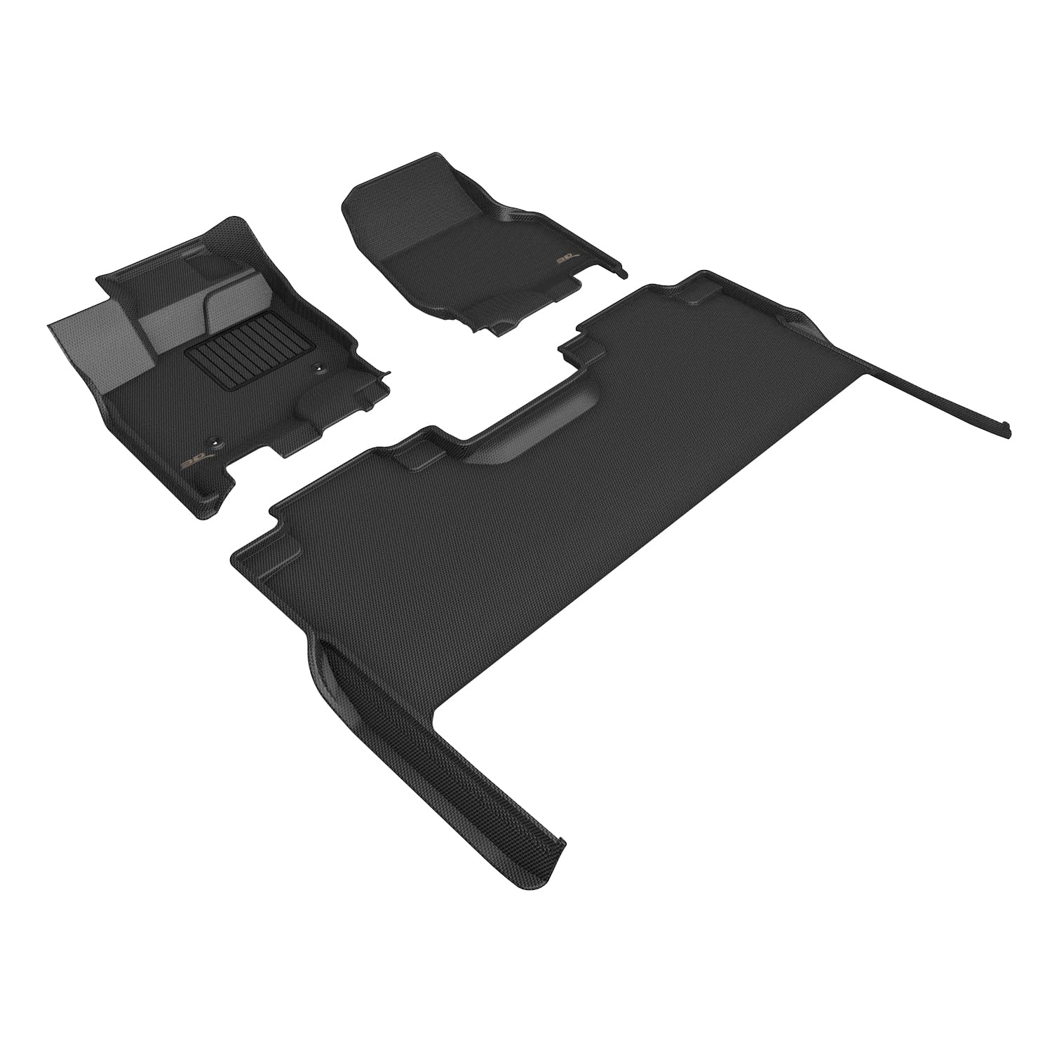 3D MAXpider Compatible with FORD F-250/350/450 CREW CAB 2017-2026 BENCH SEAT, KAGU BLACK R1 R2 (W/ UNDERSEAT STORAGE)