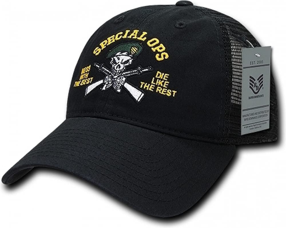 Relaxed Trucker Caps, Spec Ops, Black
