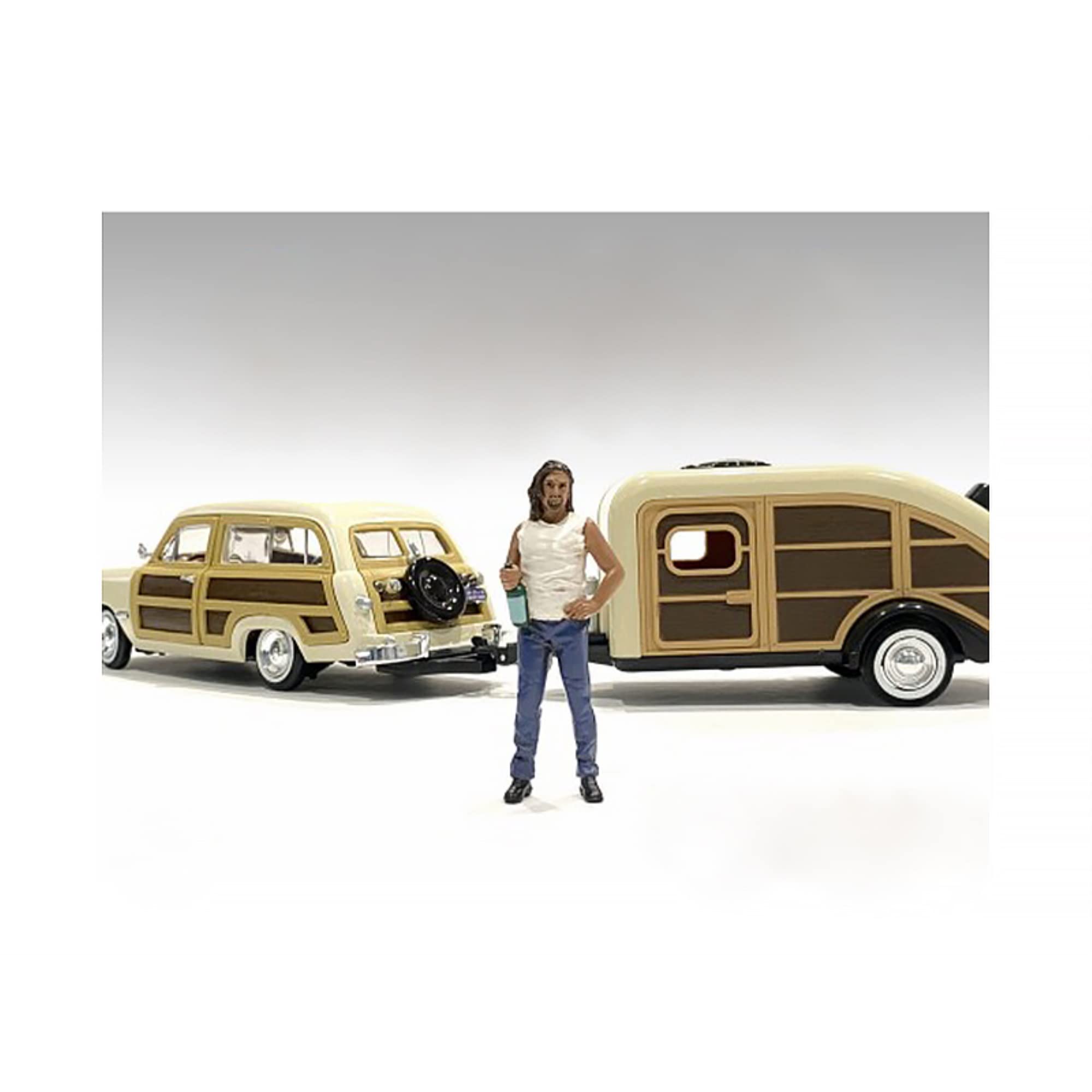 Campers Figure 3 for 1/18 Scale Models by American Diorama
