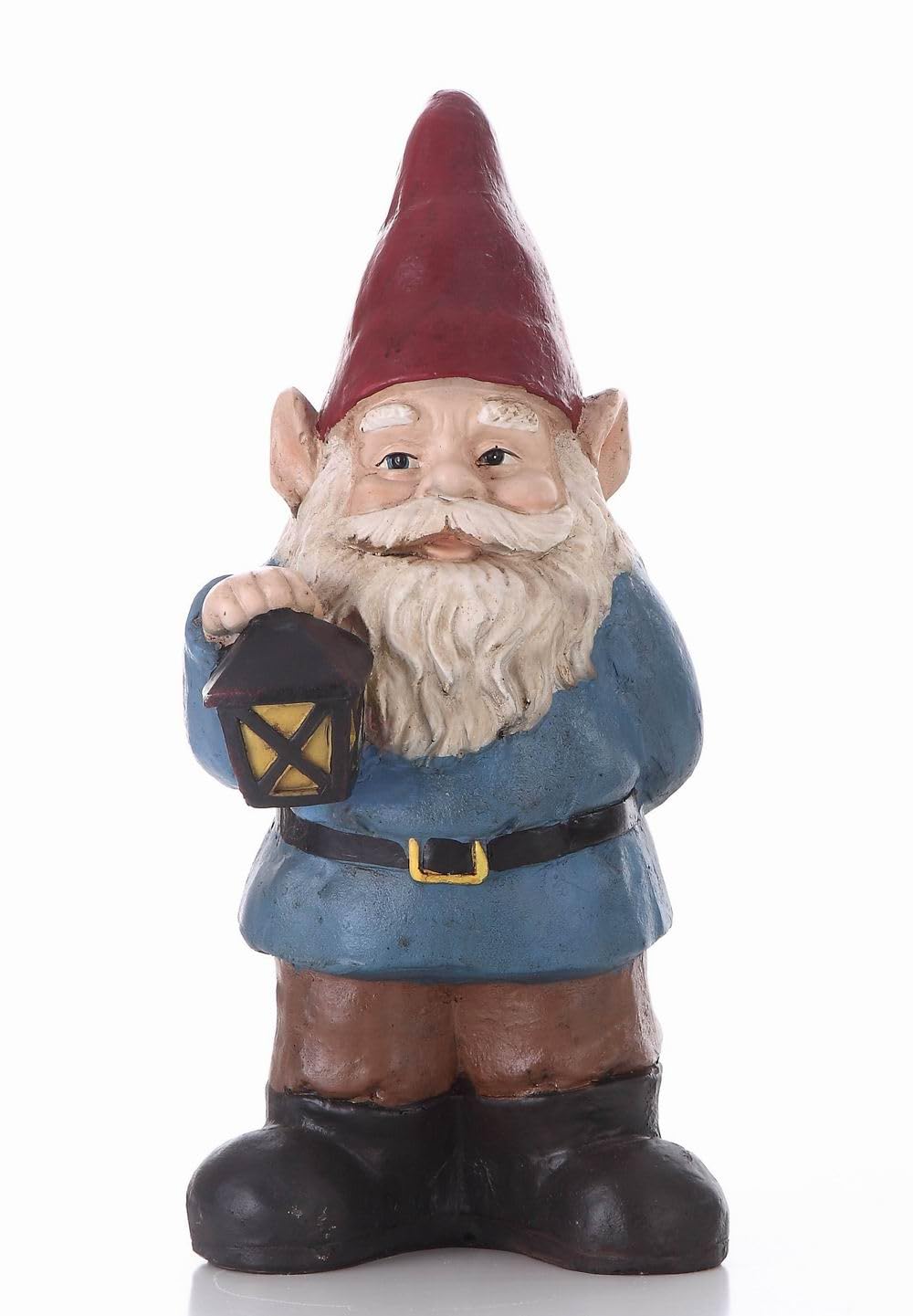 Hi-Line Gift Ltd 75616-C Gnome Holding A Lantern