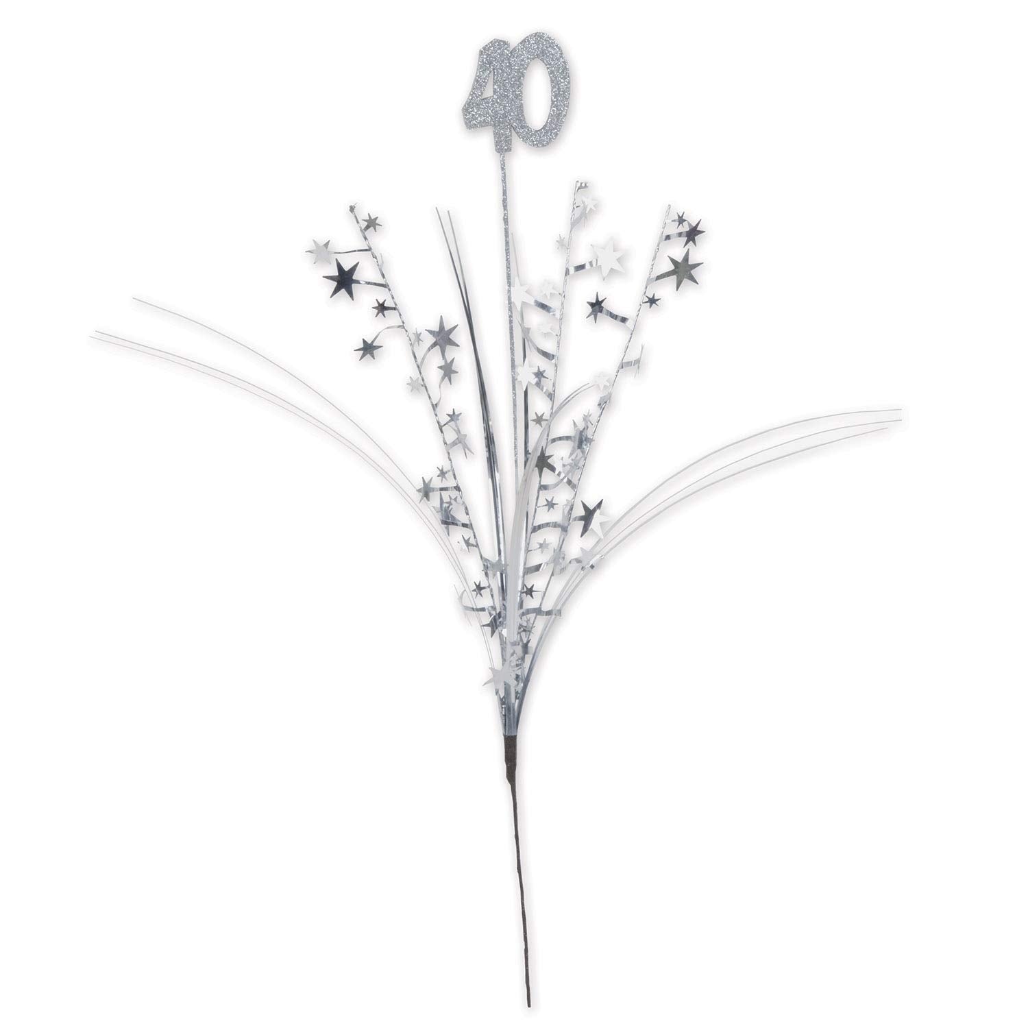 Glittered  40  Metallic Star Spray