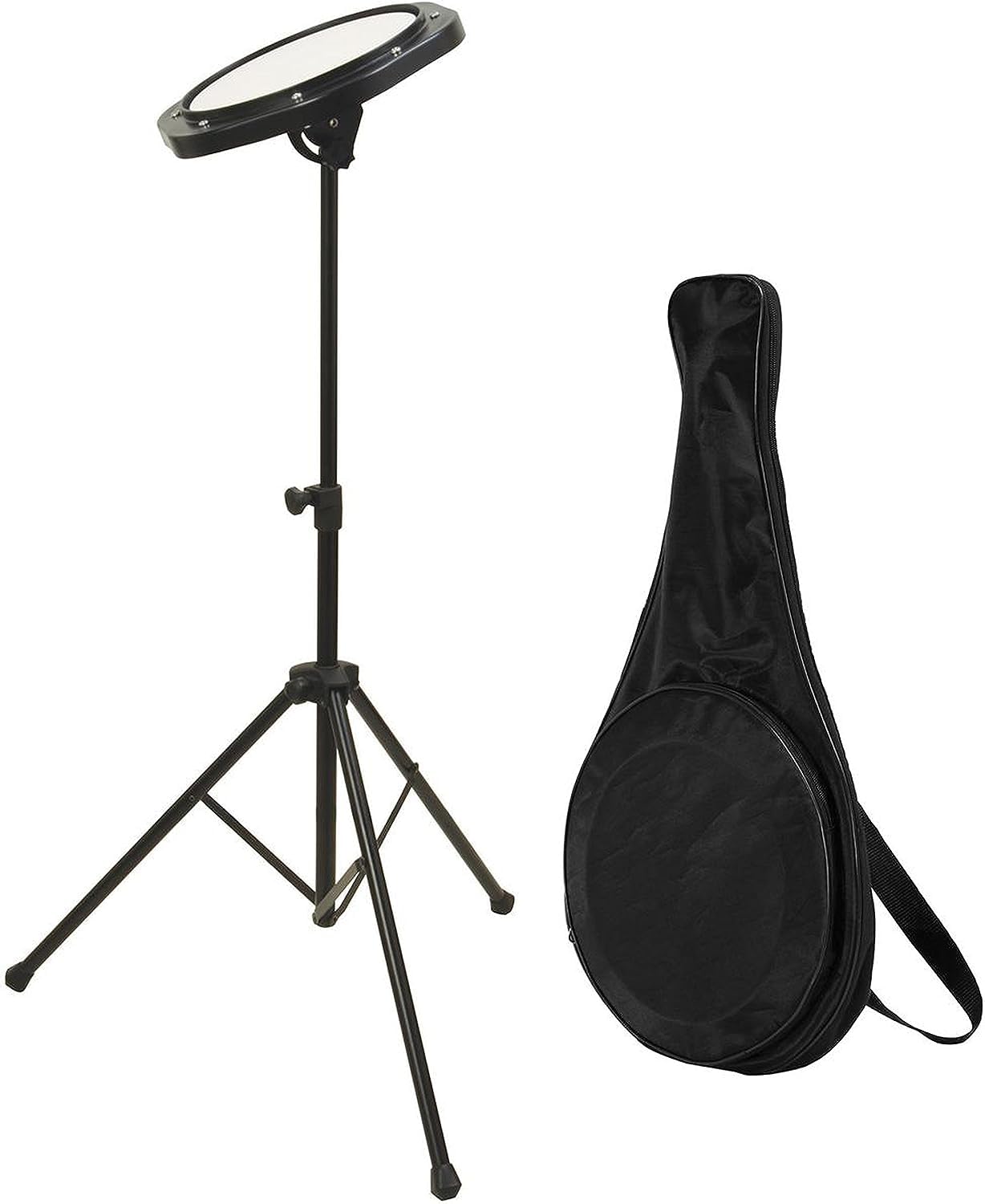 Drum Practice Pad with Stand & Bag