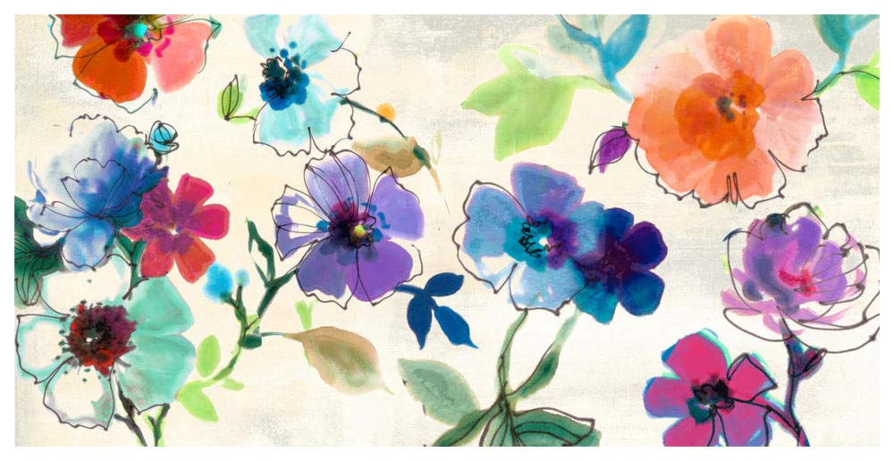 Floral Fantasy-Paper Art-62x32”