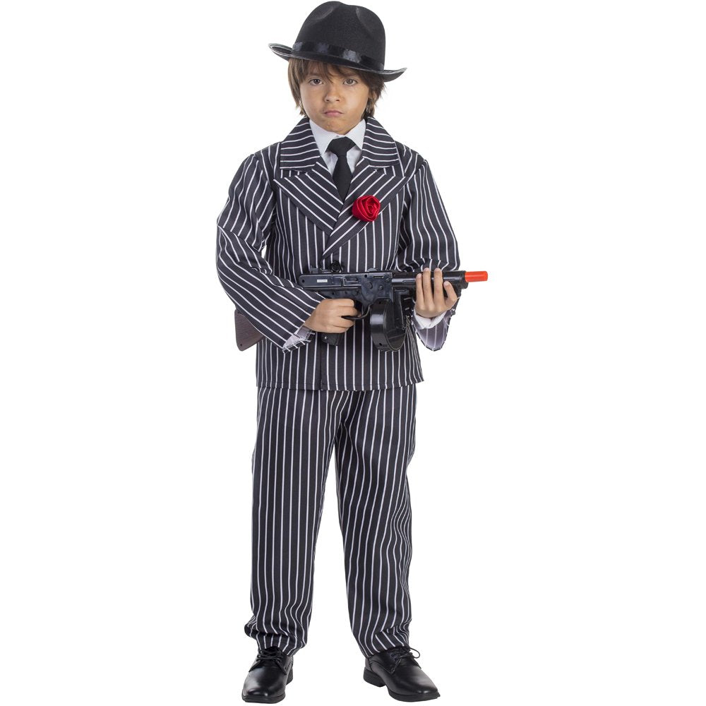 Pinstriped Gangster Costume - L (12-14)