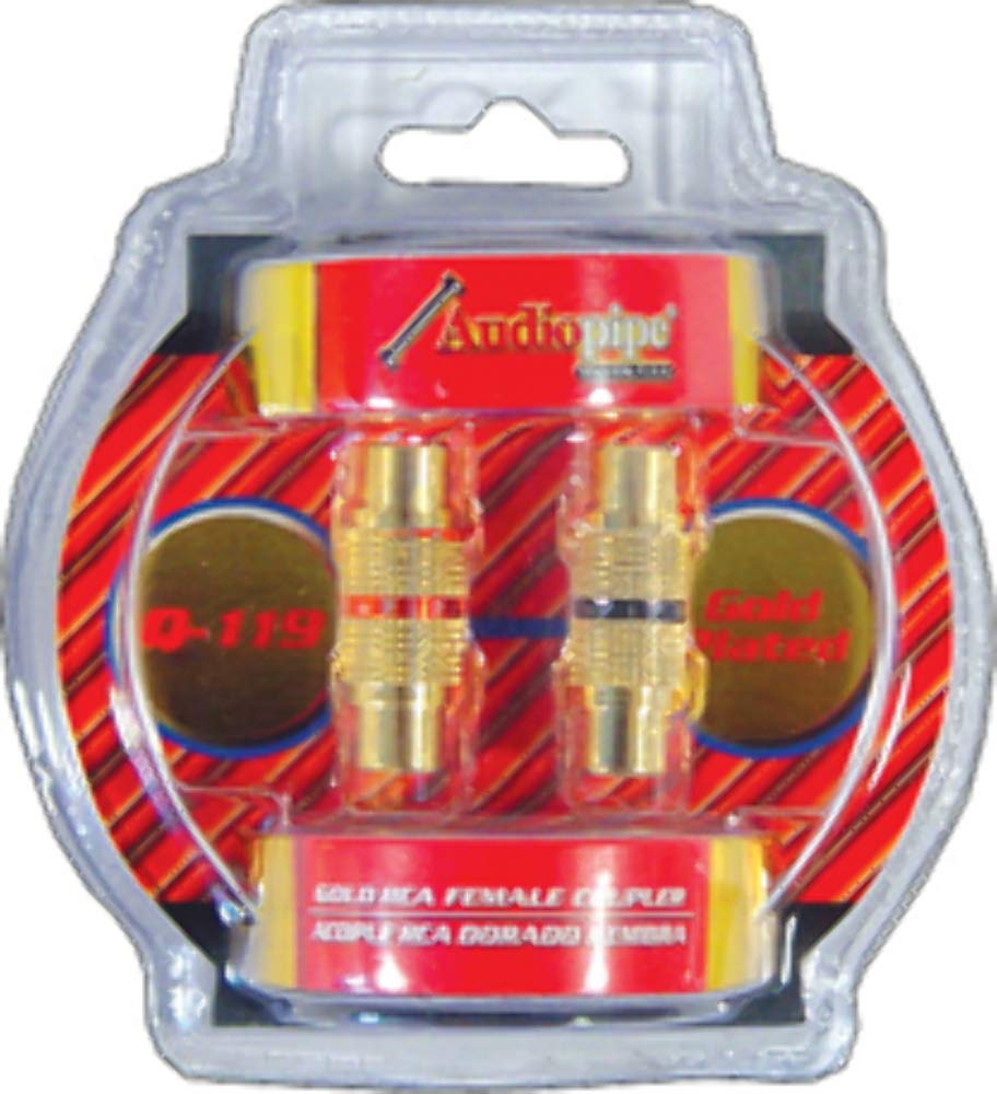 RCA COUPLER FEMALE AUDIOPIPE PAIR