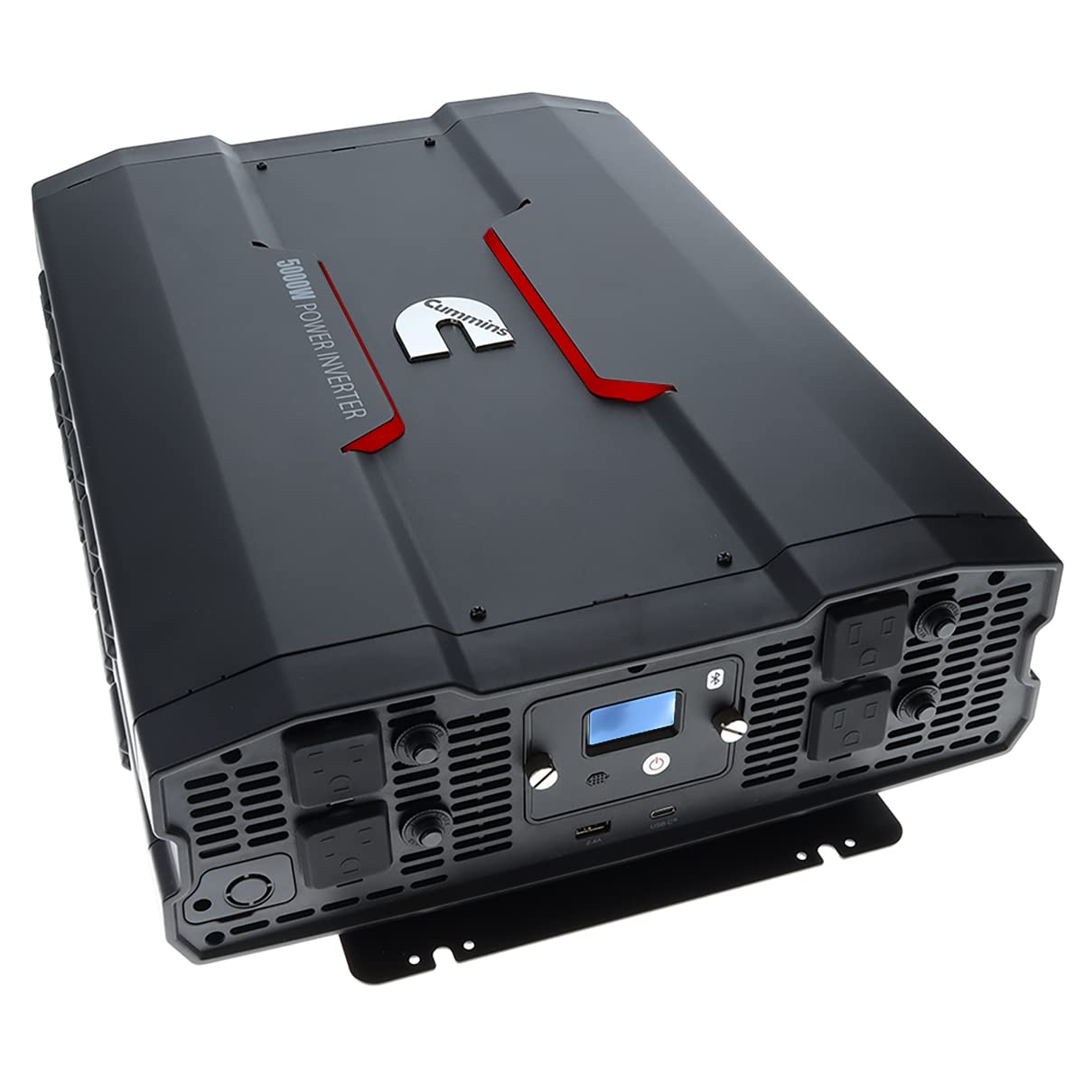 Cummins 5000 Watt Power Inverter Modified Sine Wave Car Inverter 12V to 110 Volts Two AC Outlets Two USB Ports (Full Cable Kit Included) CMN5000W