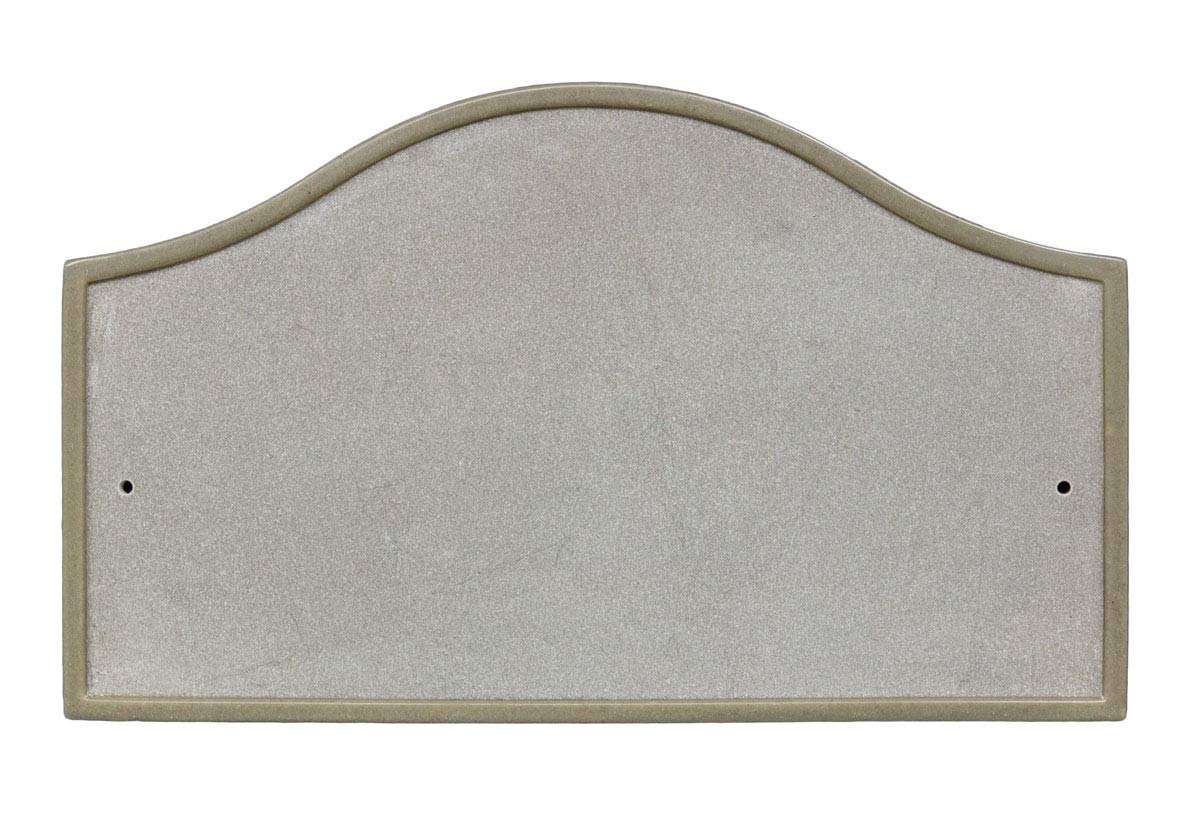 Verona Serpentine Crushed Stone Address Plaque in Sandstone Color