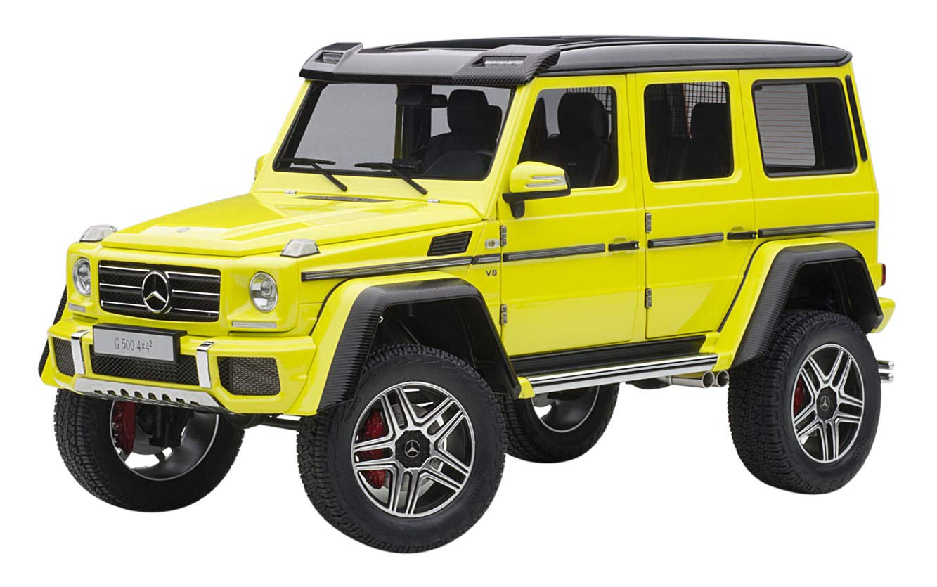 Mercedes Benz G500 4X4 2 Electric Beam/ Yellow 1/18 Model Car by Autoart