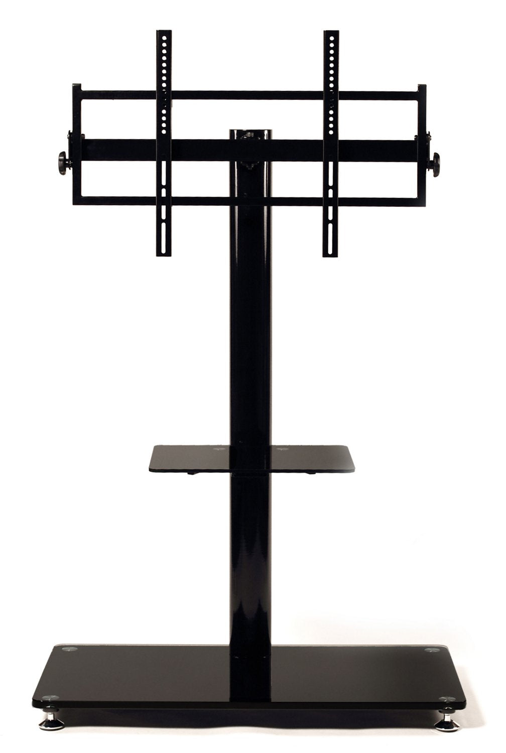 Flat panel TV mounting system w/casters for up to 75 plasma or LCD/LED TVs
