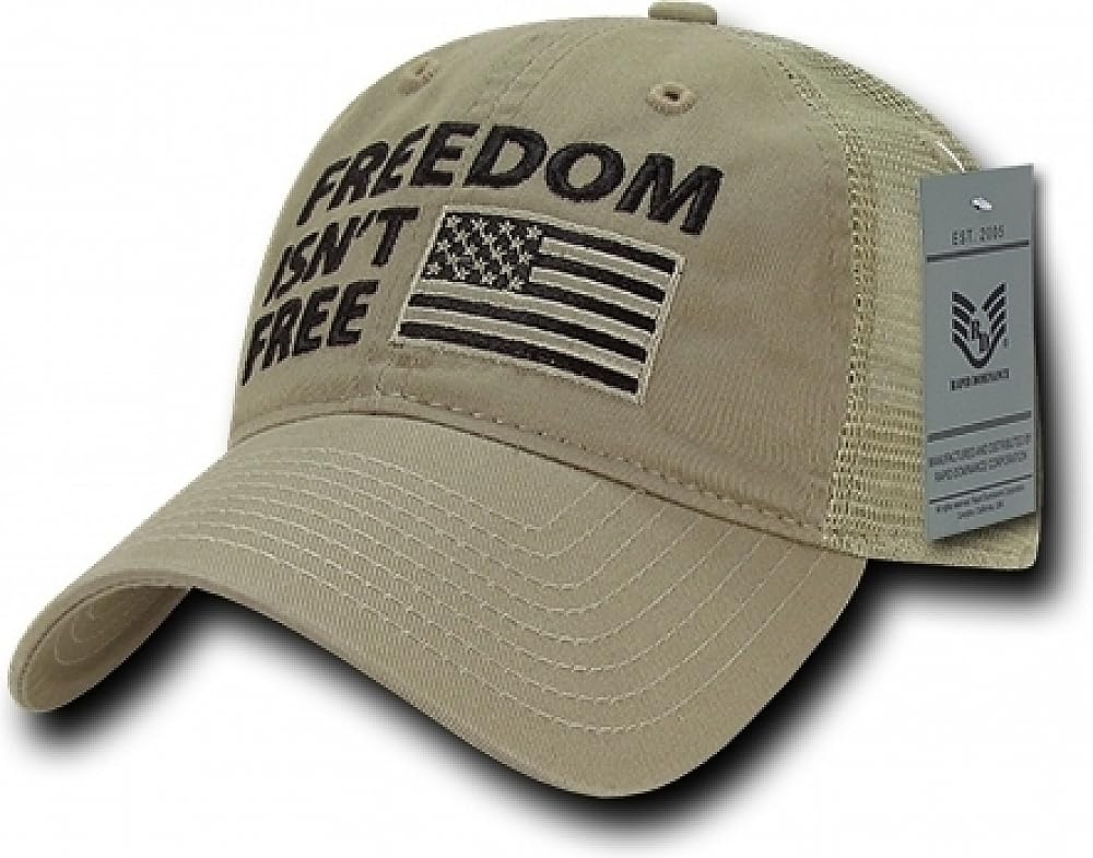 Relaxed Trucker USA Cap, Freedom, KHA