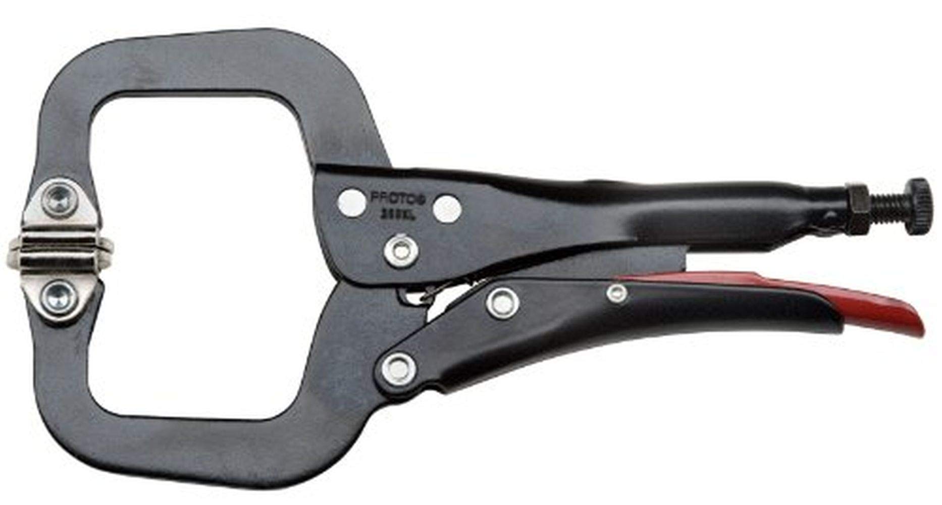 Proto J269Xl Proto 6-1/2' Locking Mini C-Clamp Pliers W/Swivel Pads