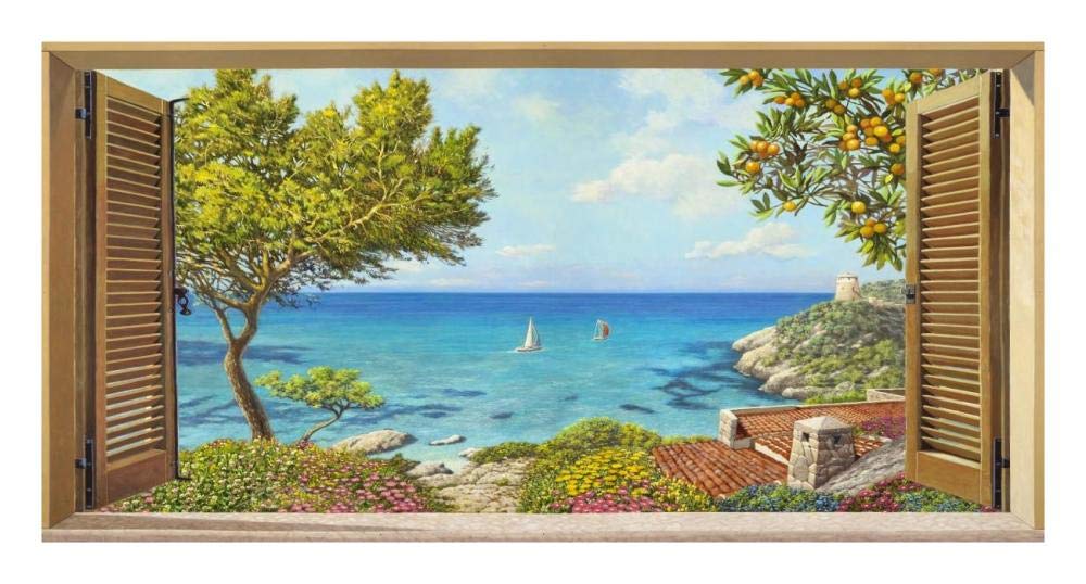 Finestra sul mare-Paper Art-26x14”