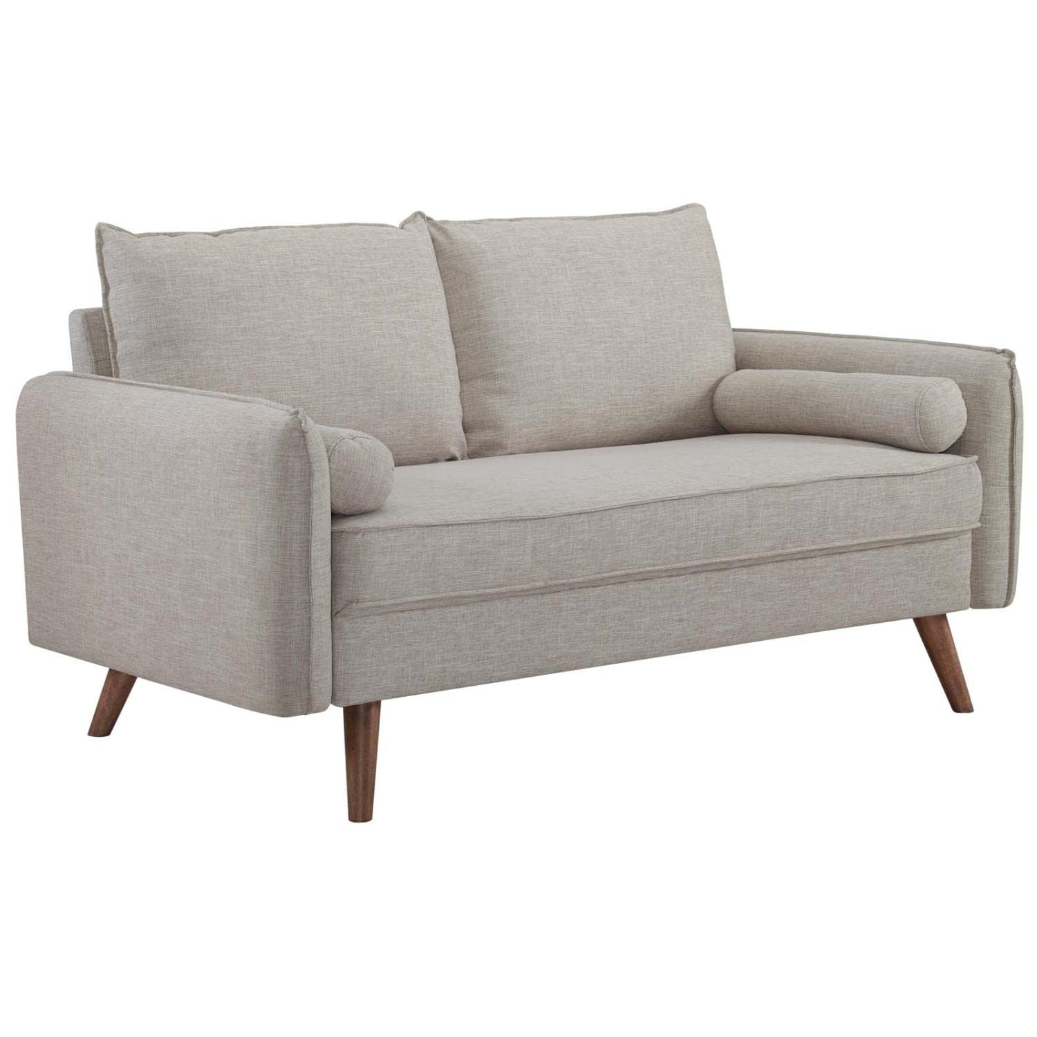 Revive Upholstered Fabric Loveseat - Beige