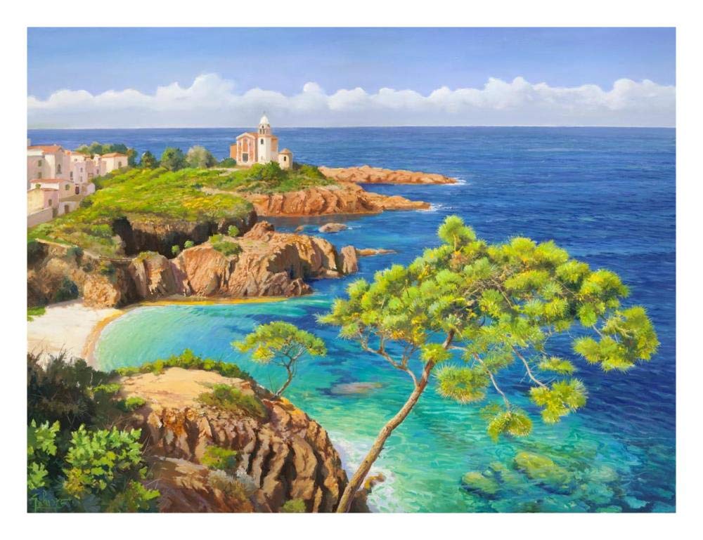 Costa del Mediterraneo-Paper Art-26x20”